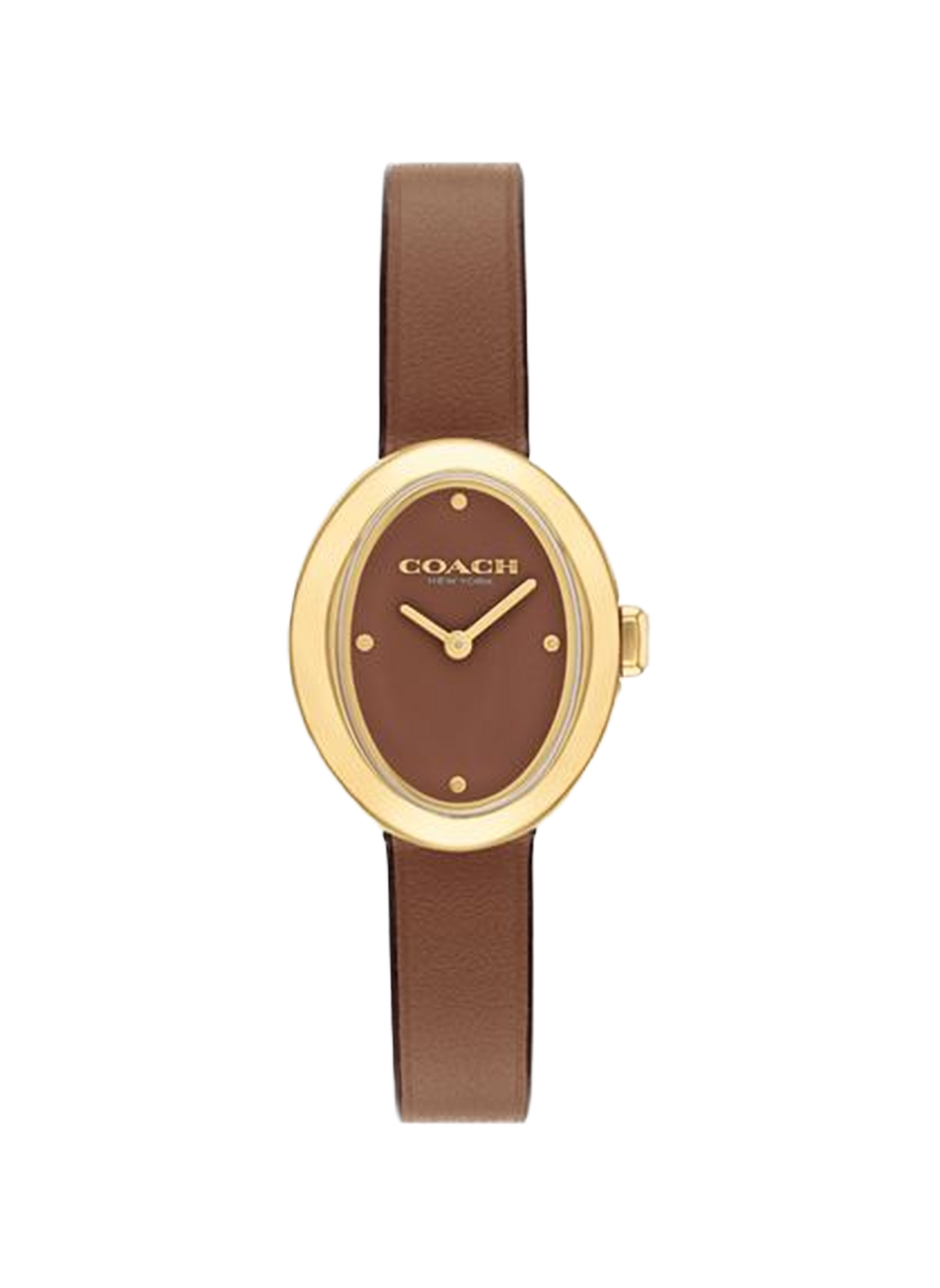 Montre quartz Sammy en cuir COACH MONTRES Marron