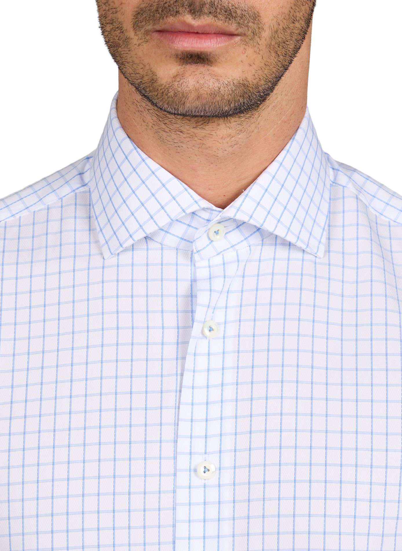 Check cotton Shirt VAN LAACK Blue