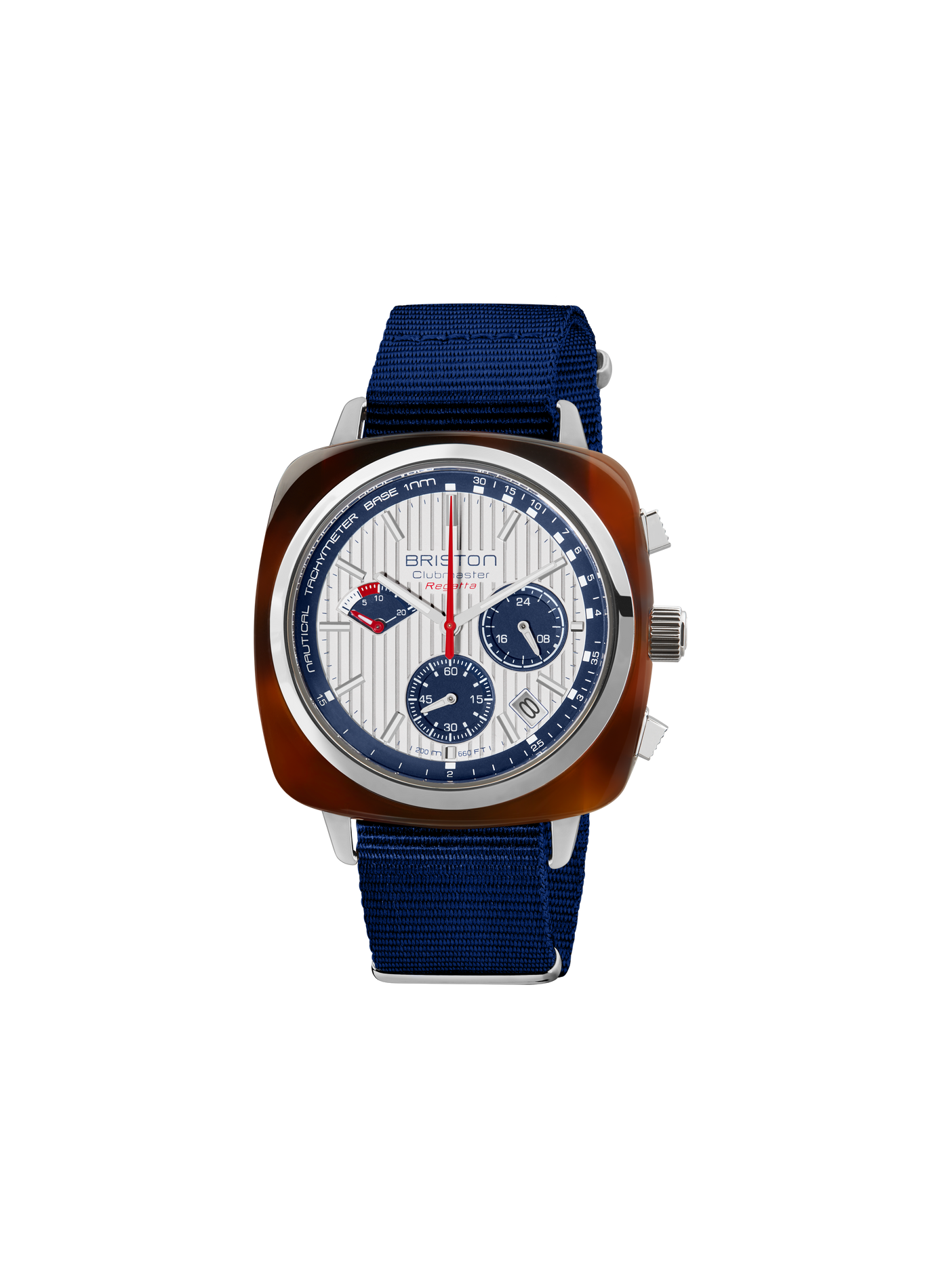 Montre Clubmaster Regatta en nylon BRISTON Marron