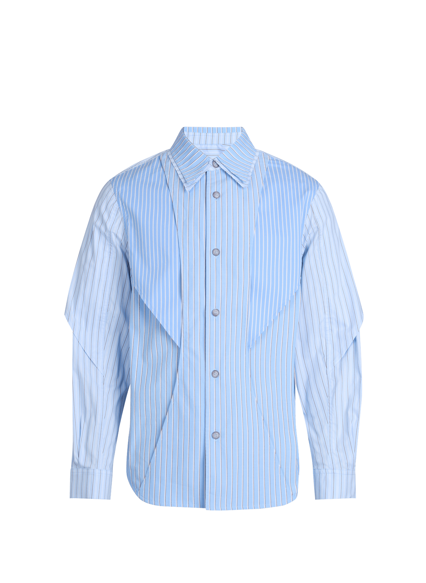 Straight striped cotton shirt ANDERSSON BELL Blue