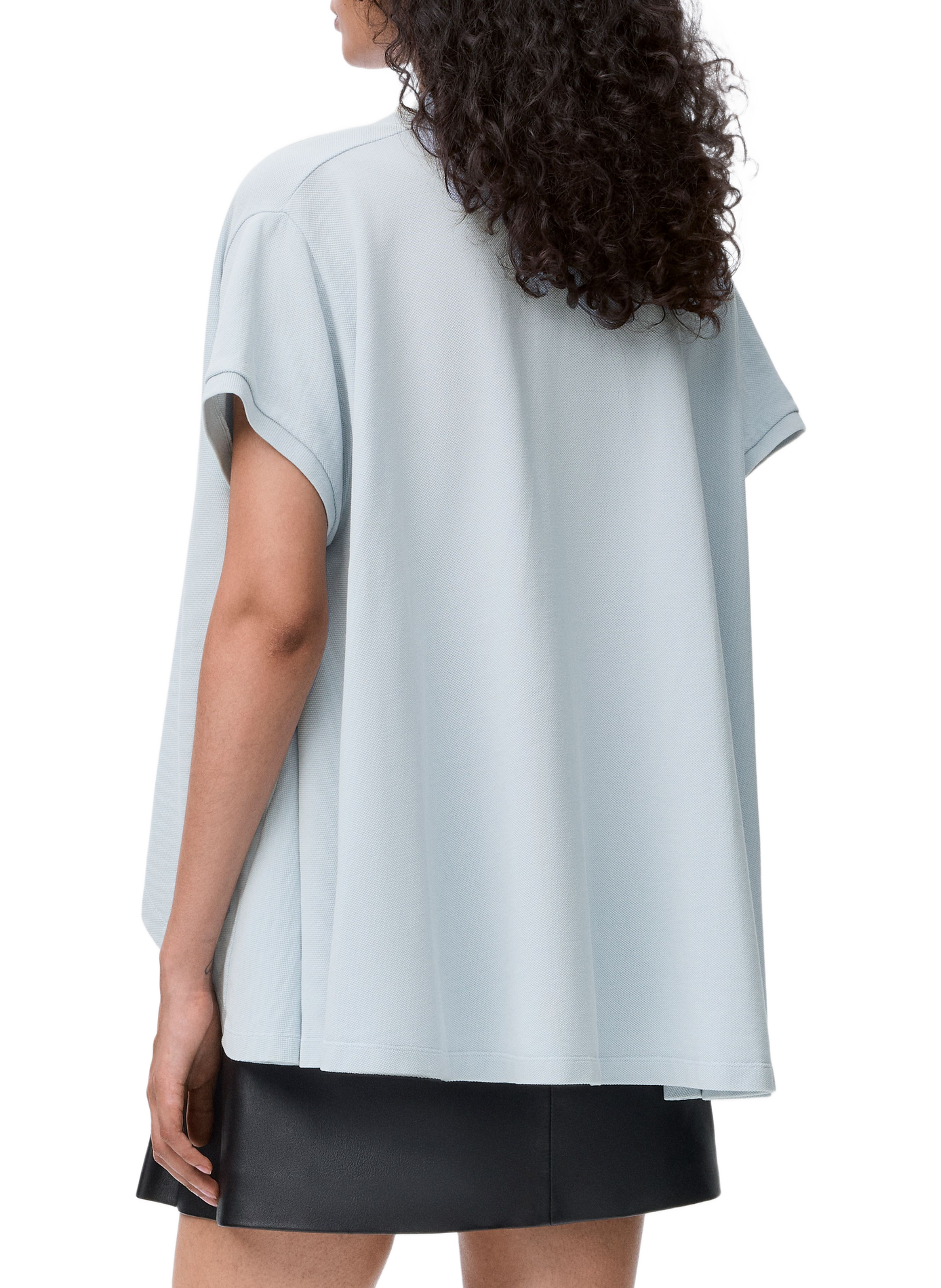 A-line cotton polo LOEWE Blue