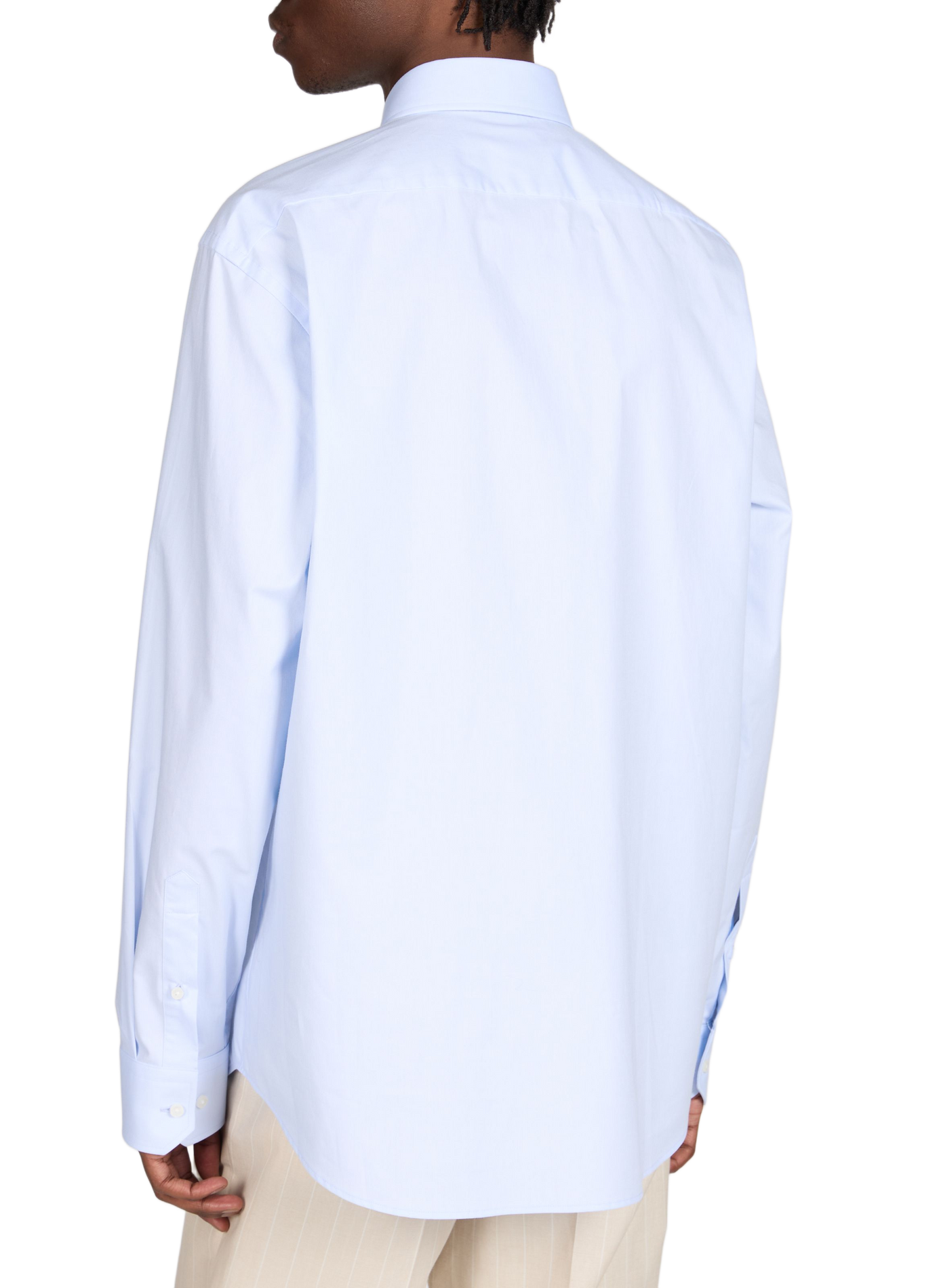 Chemise Joe unie en coton mélangé BOSS Bleu