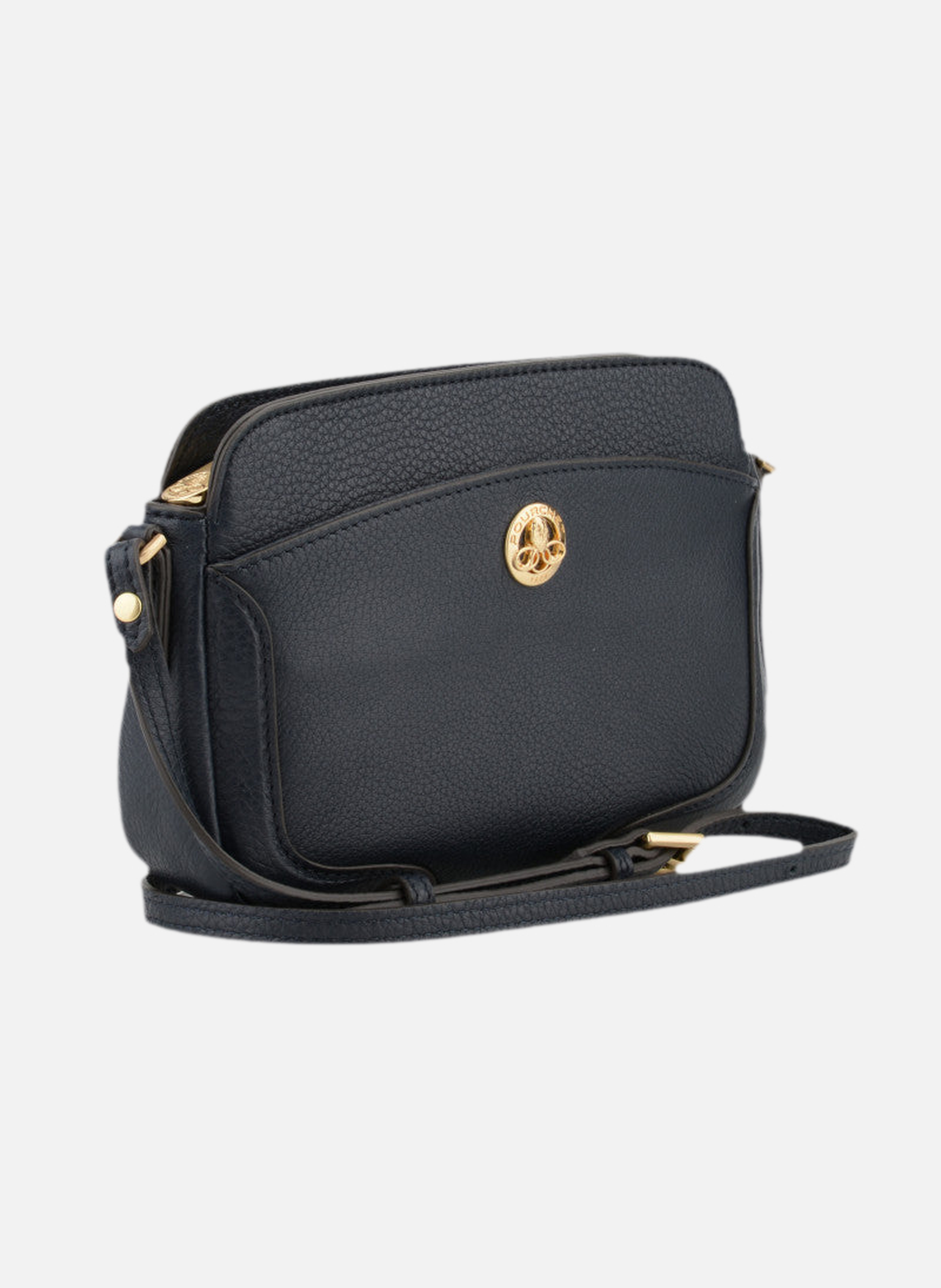 Image | sac cabas en cuir de vachette BleuPOURCHET