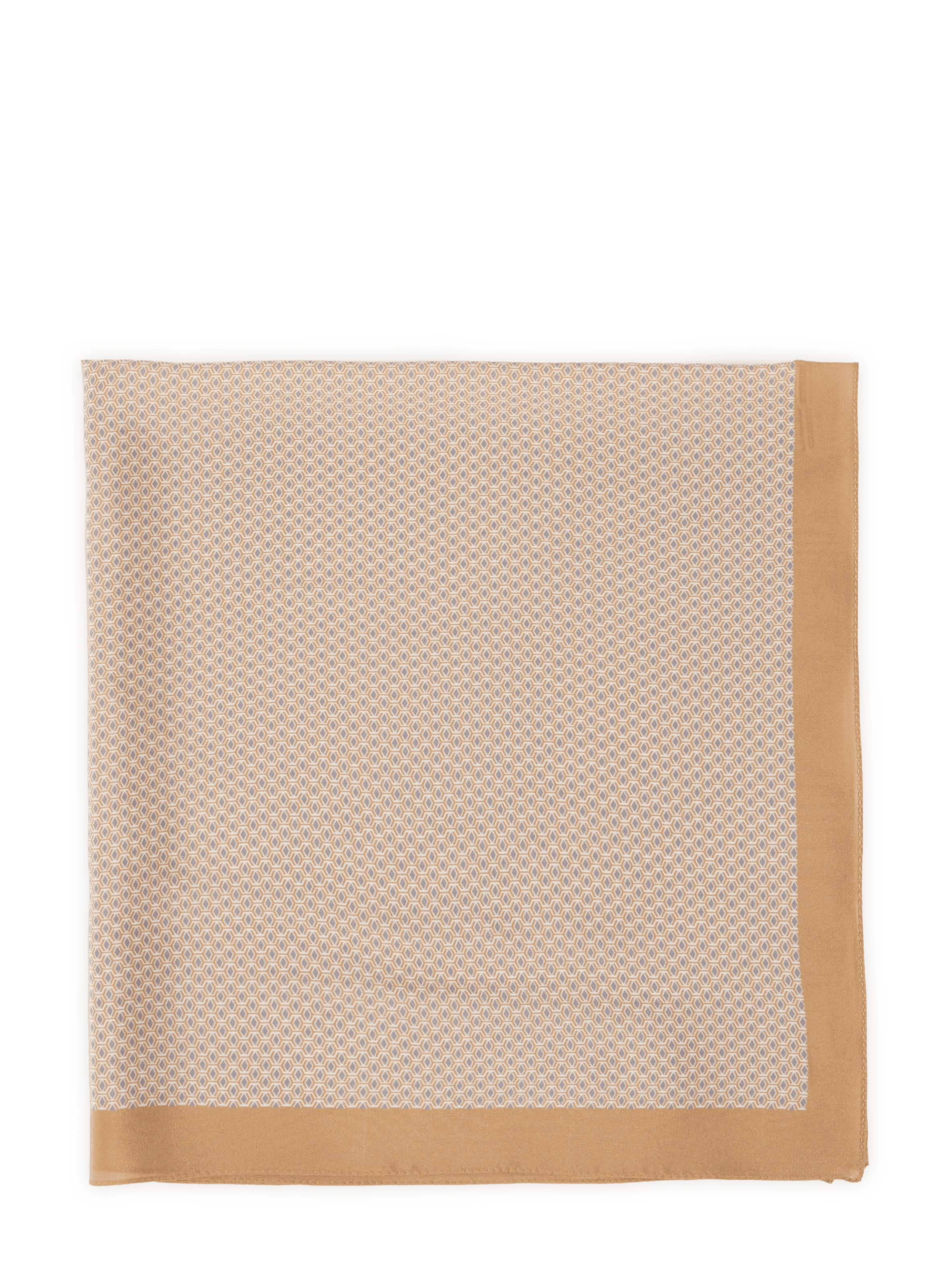 Printed silk floaty scarf ETON Beige