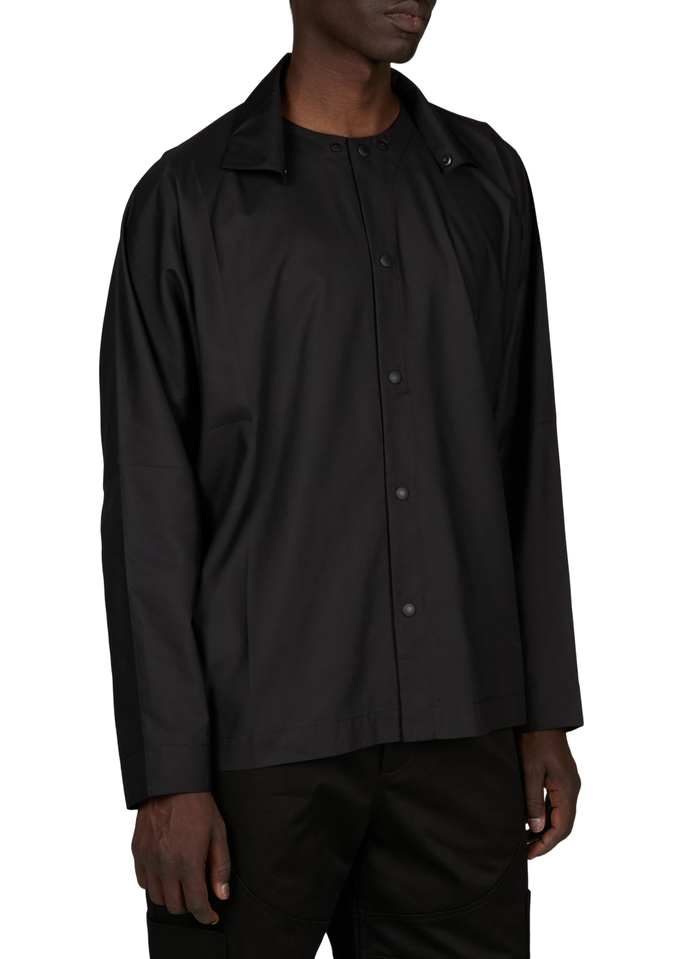 Oversized long-sleeve shirt ISSEY MIYAKE Black