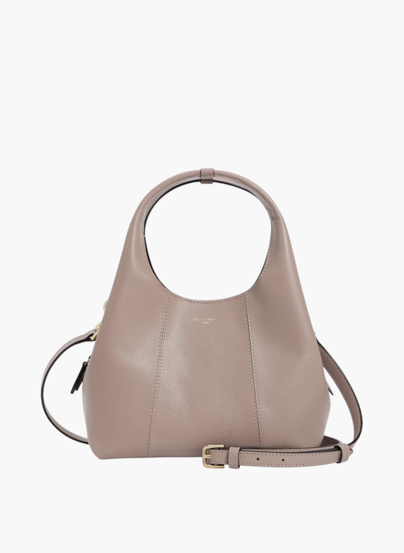 Petit sac à main juliette en cuir grainé LE TANNEUR Gris