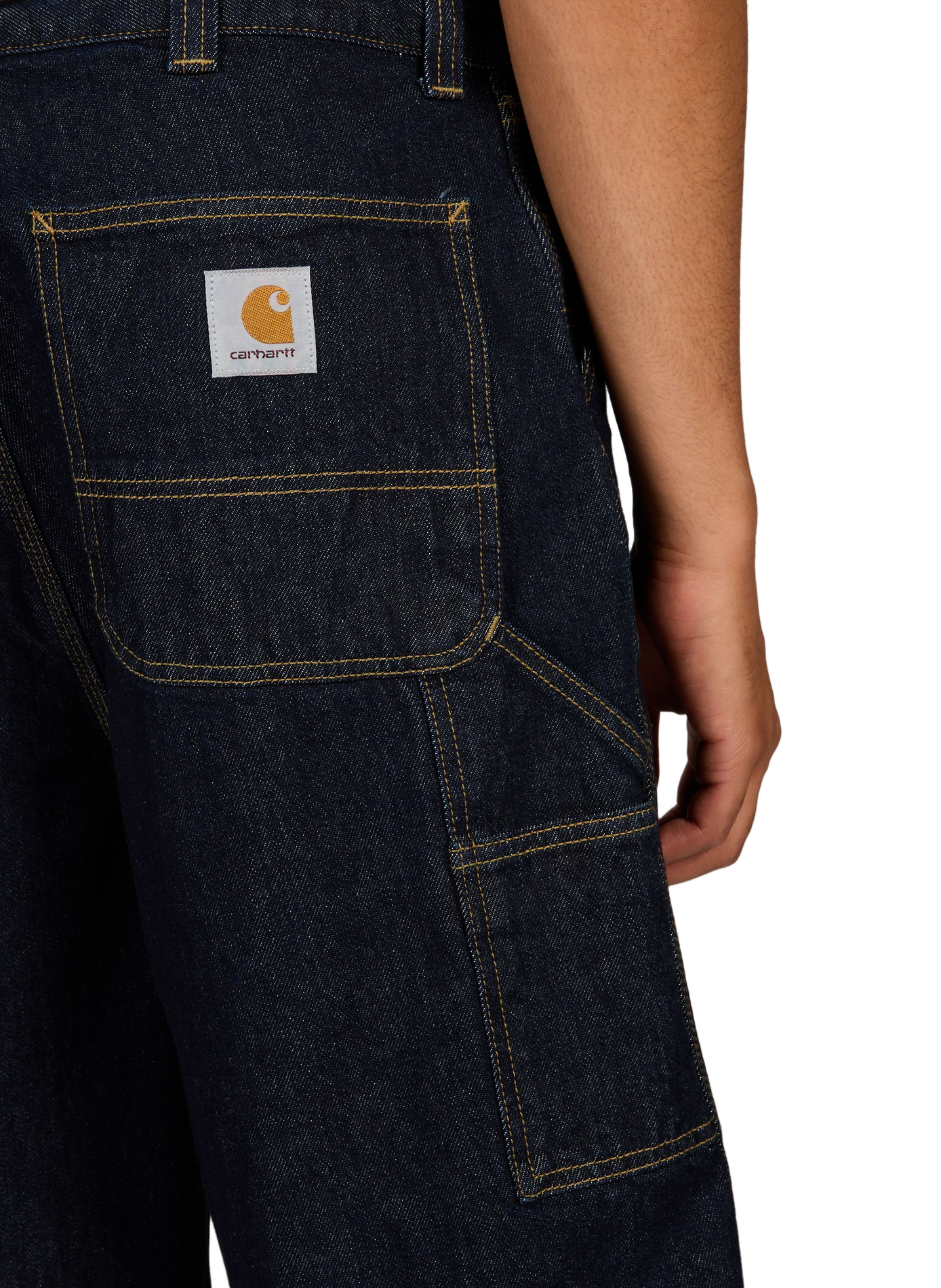 Short large à boucle de marteau en coton CARHARTT WIP Bleu