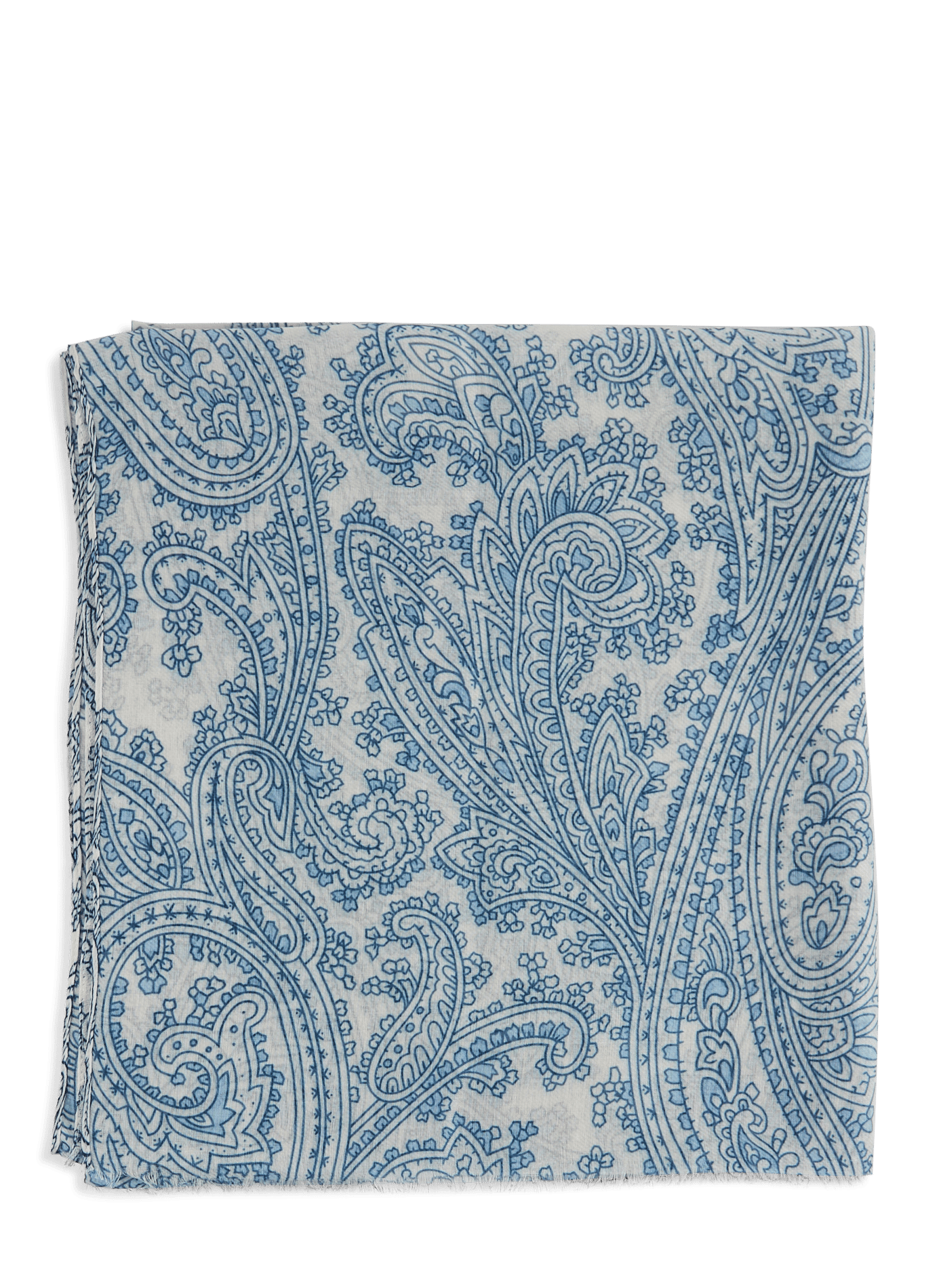 Bedruckter Schal AU PRINTEMPS PARIS Blau