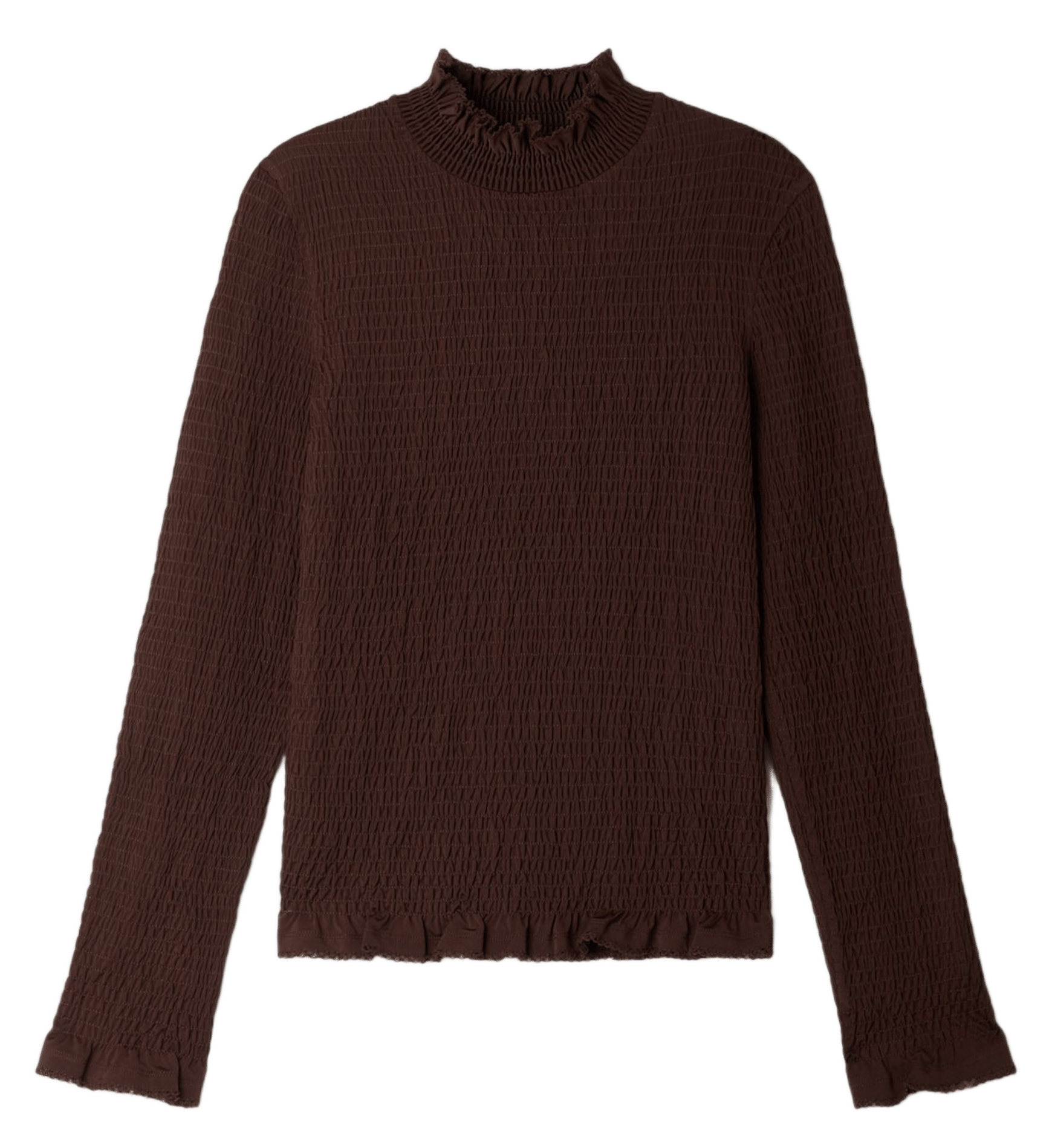 Top droit col montant SANDRO Marron