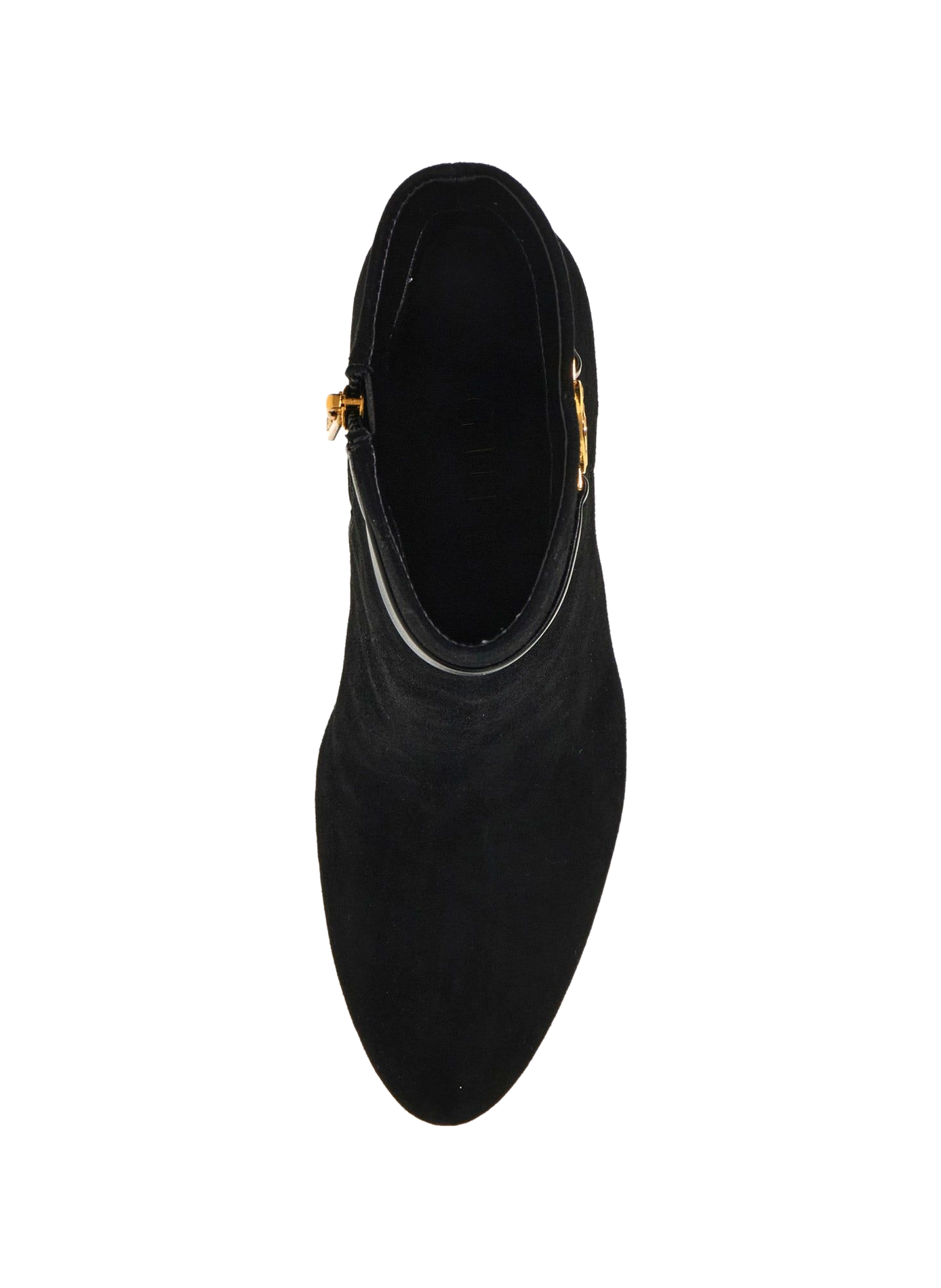 Zip-Up Suede Leather Ankle Boots GUESS Black
