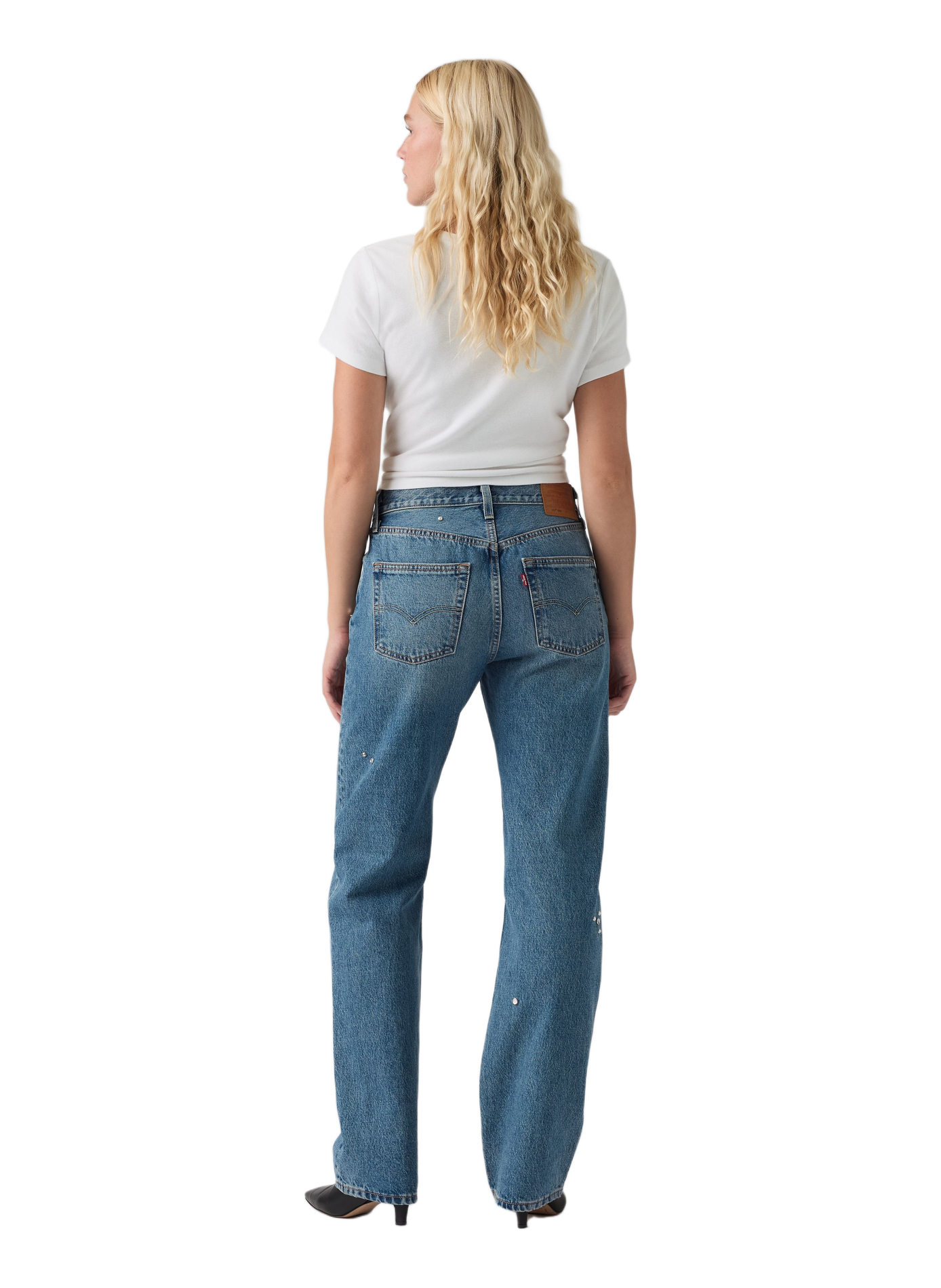 Straight-cut cotton jeans LEVI'S Blue