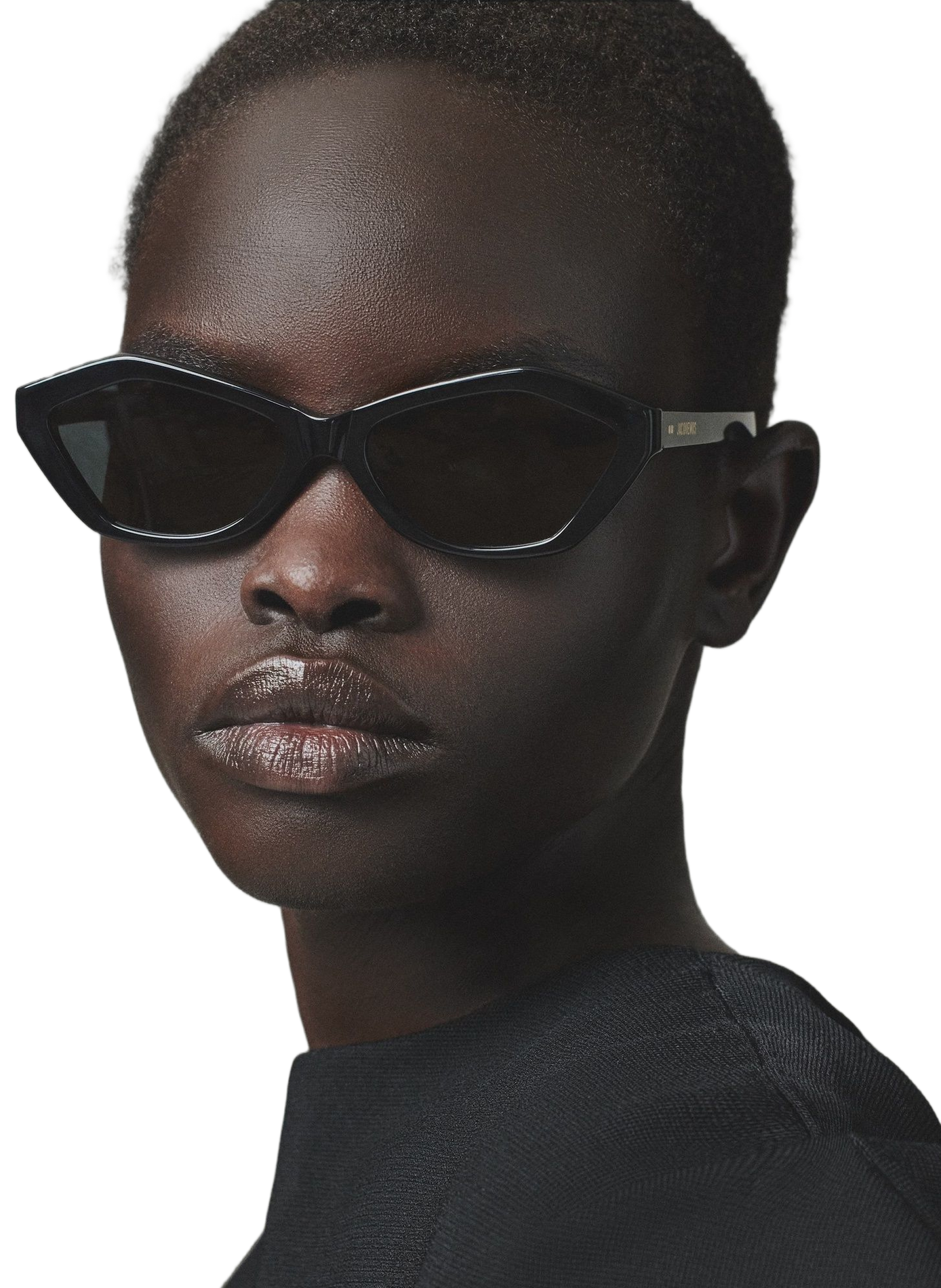 Les lunettes de soleil Bambino JACQUEMUS Schwarz