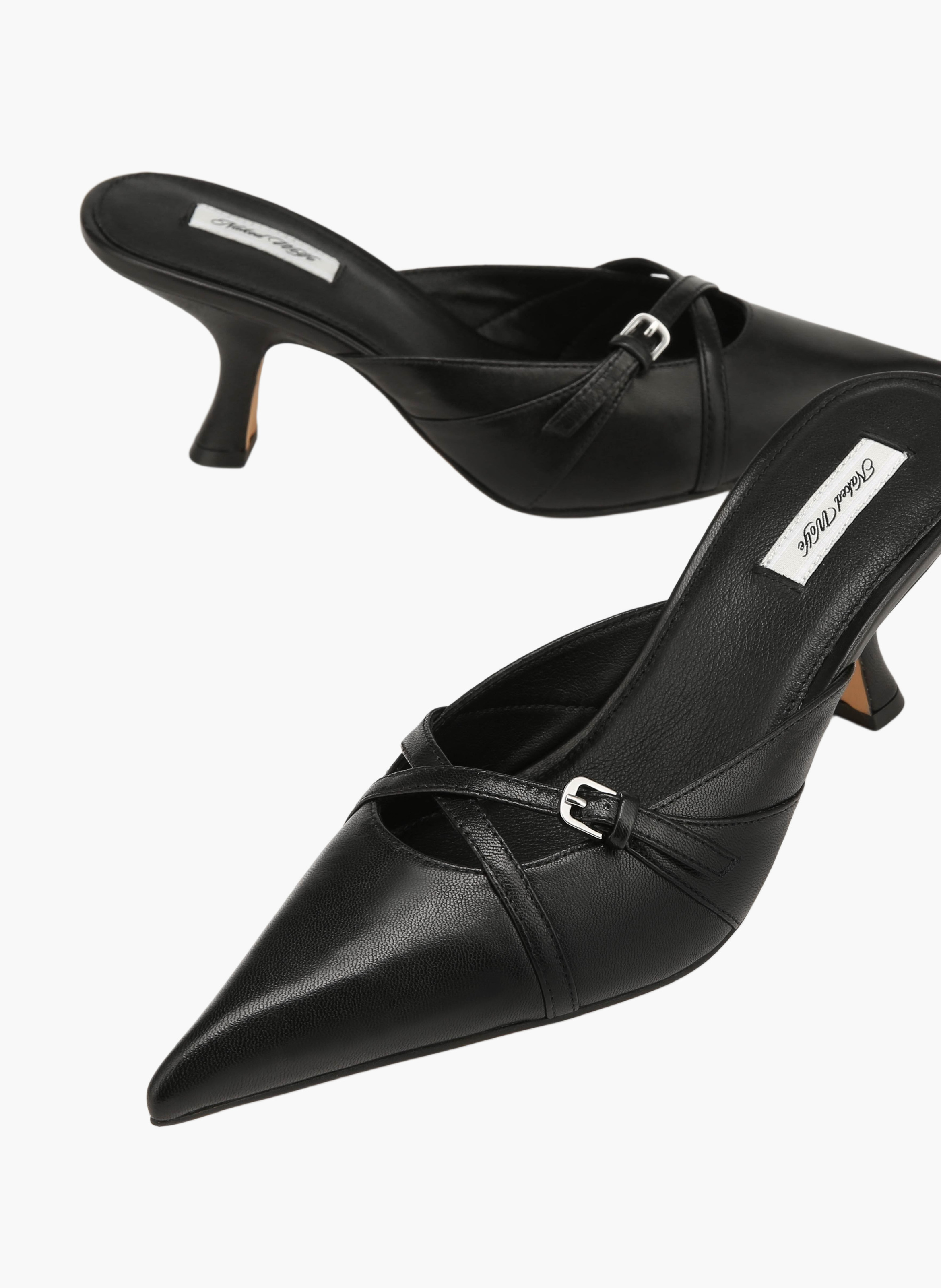 Hayes Pumps aus Leder NAKED WOLFE Schwarz