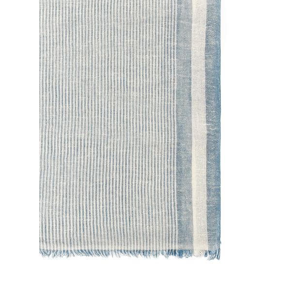 foulard rayé en coton