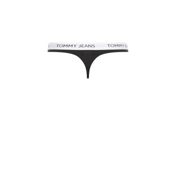 Tommy Hilfiger Cotton Thong In Black