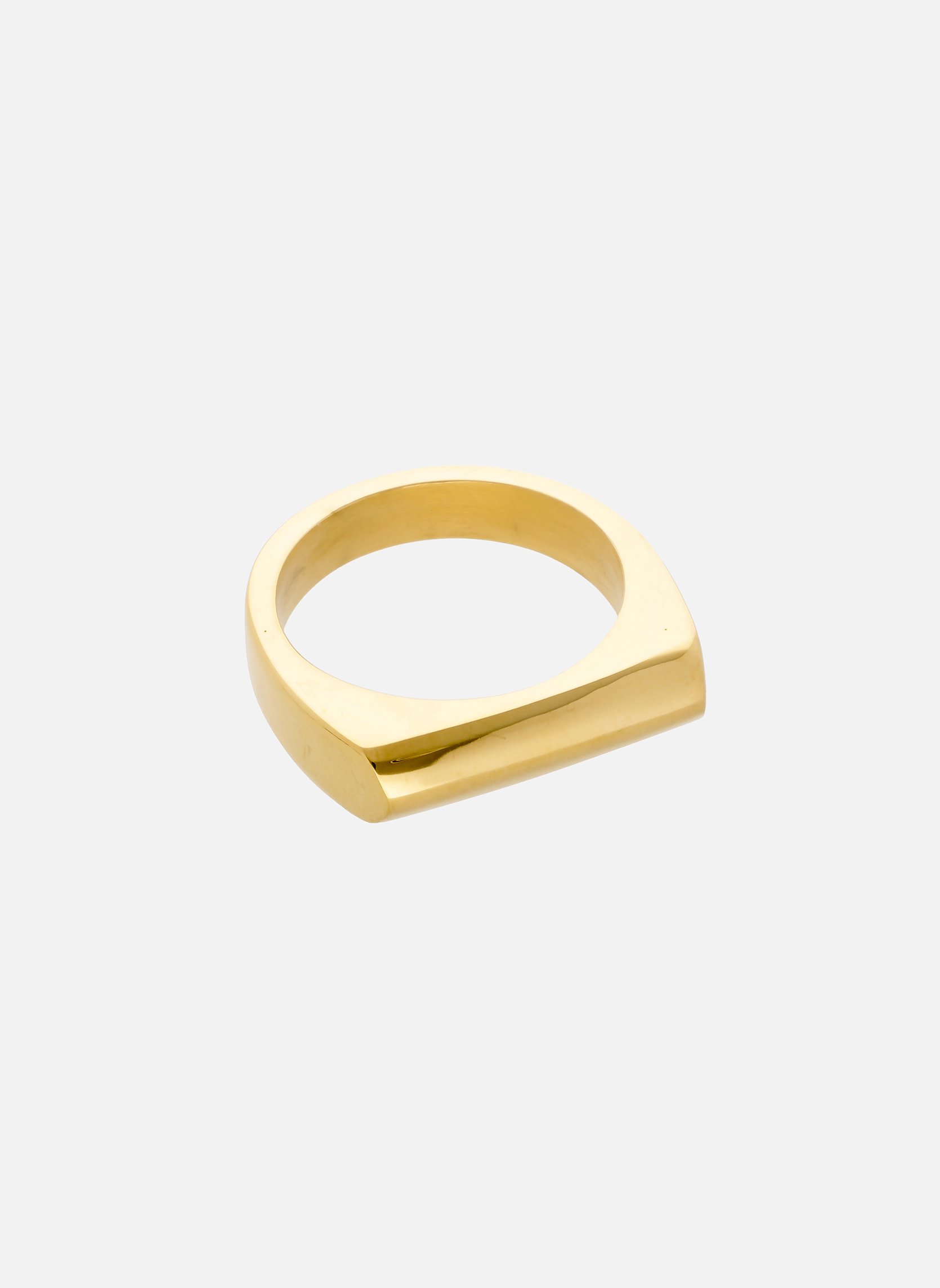 Bague forme chevalière en acier chirurgical mylord HIPANEMA Doré