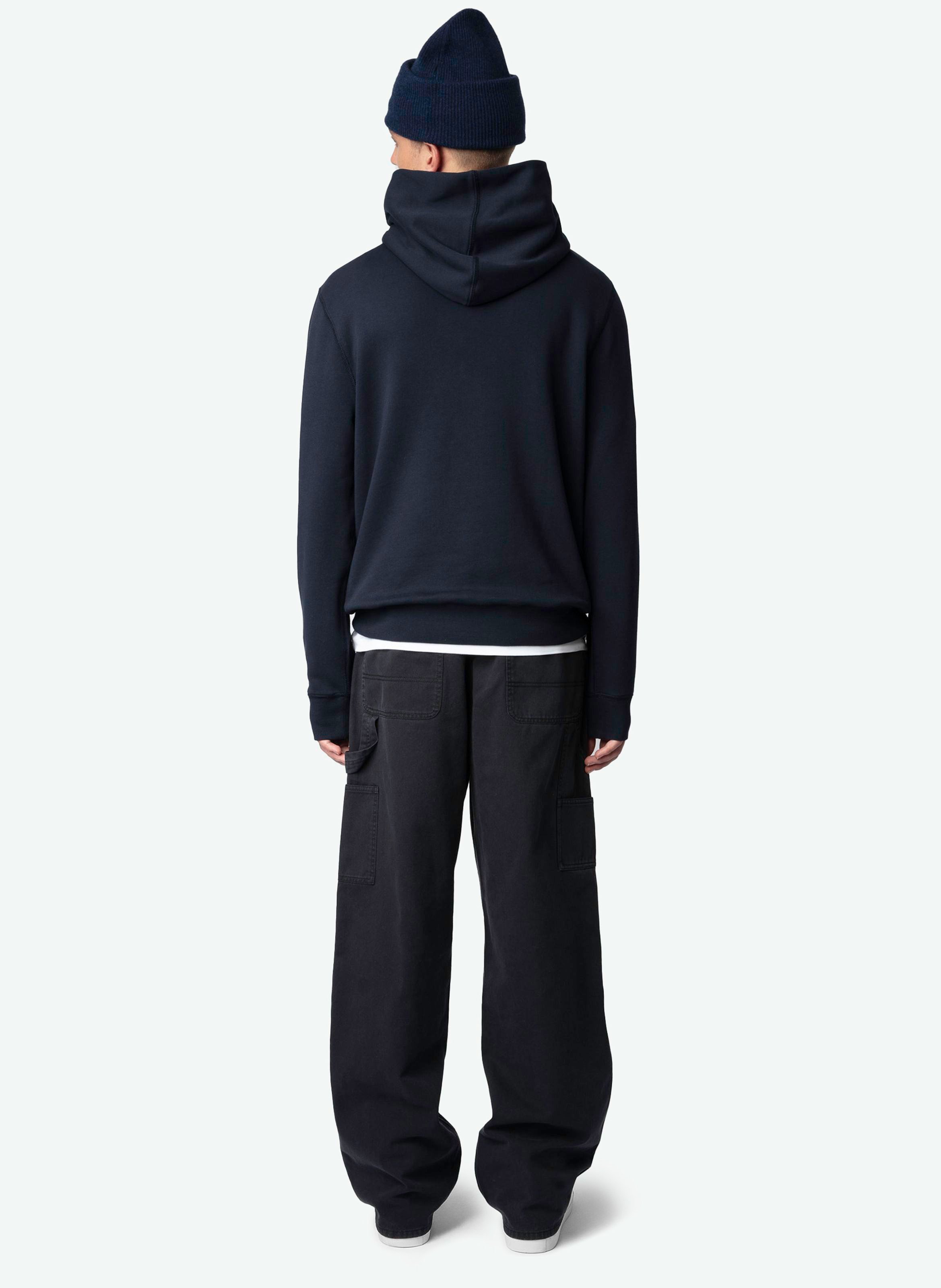 Sweat droit en coton bio sanchi ZADIG&VOLTAIRE Bleu