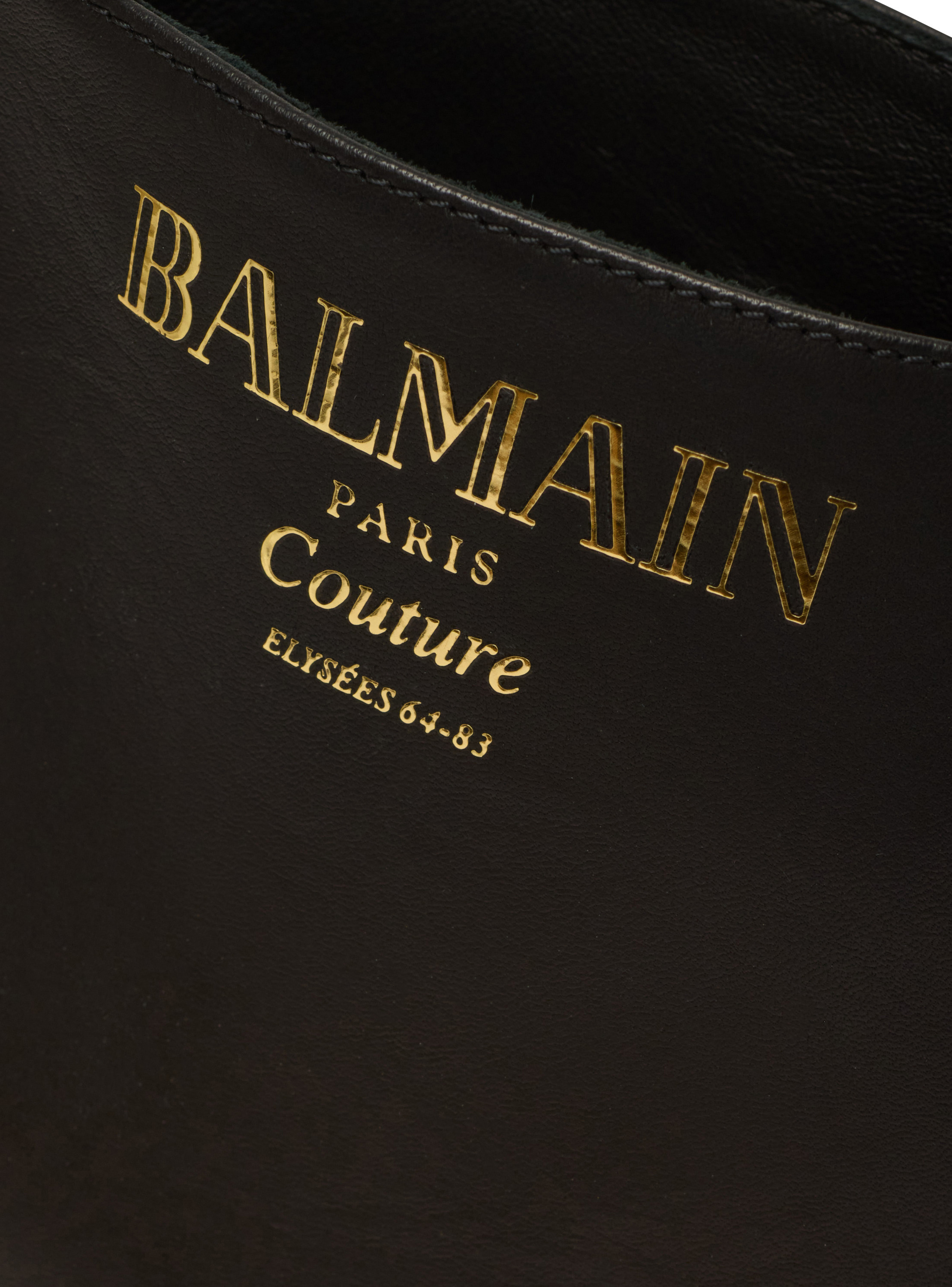 Bottines eden en cuir de veau BALMAIN Noir