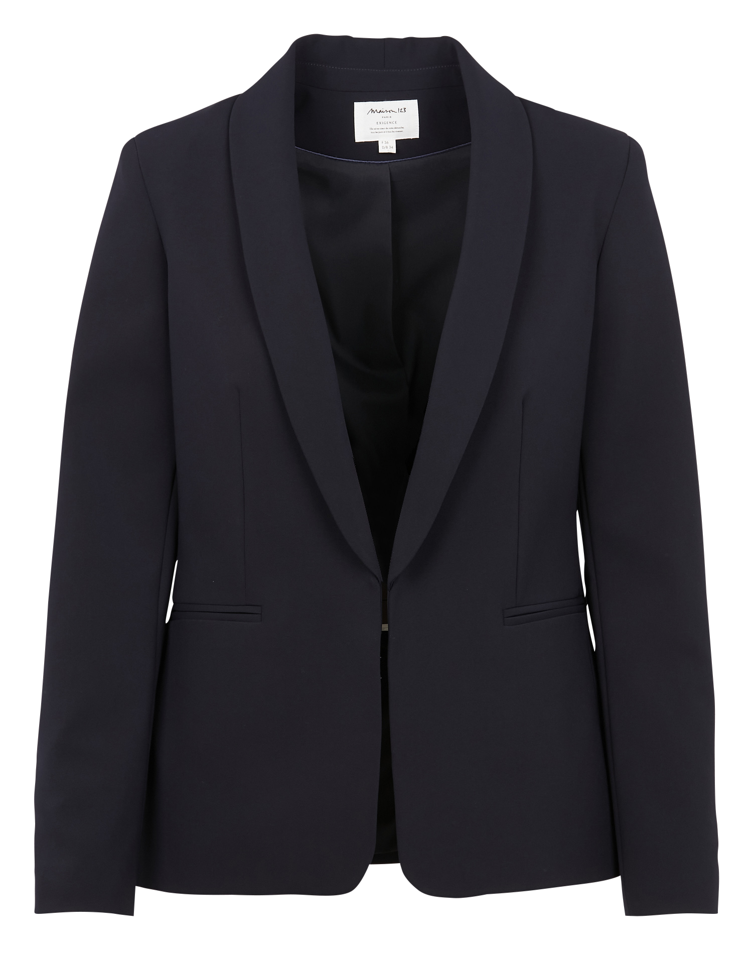 Veste col tailleur reine MAISON 123 Bleu