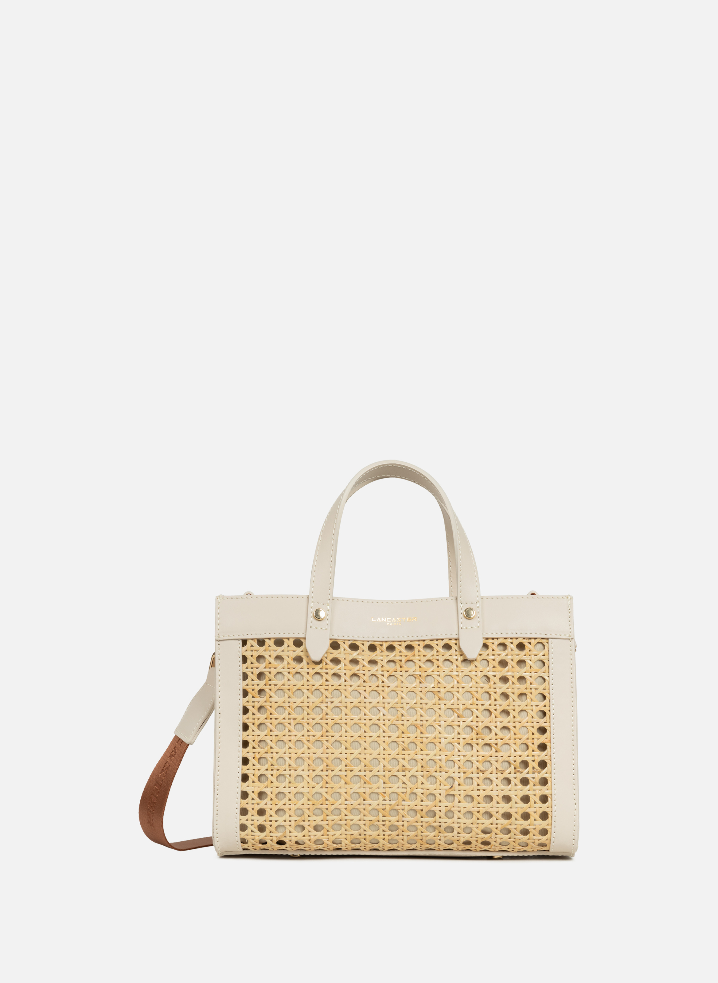 LANCASTER Small tote bag - Cannage Rotin Beige