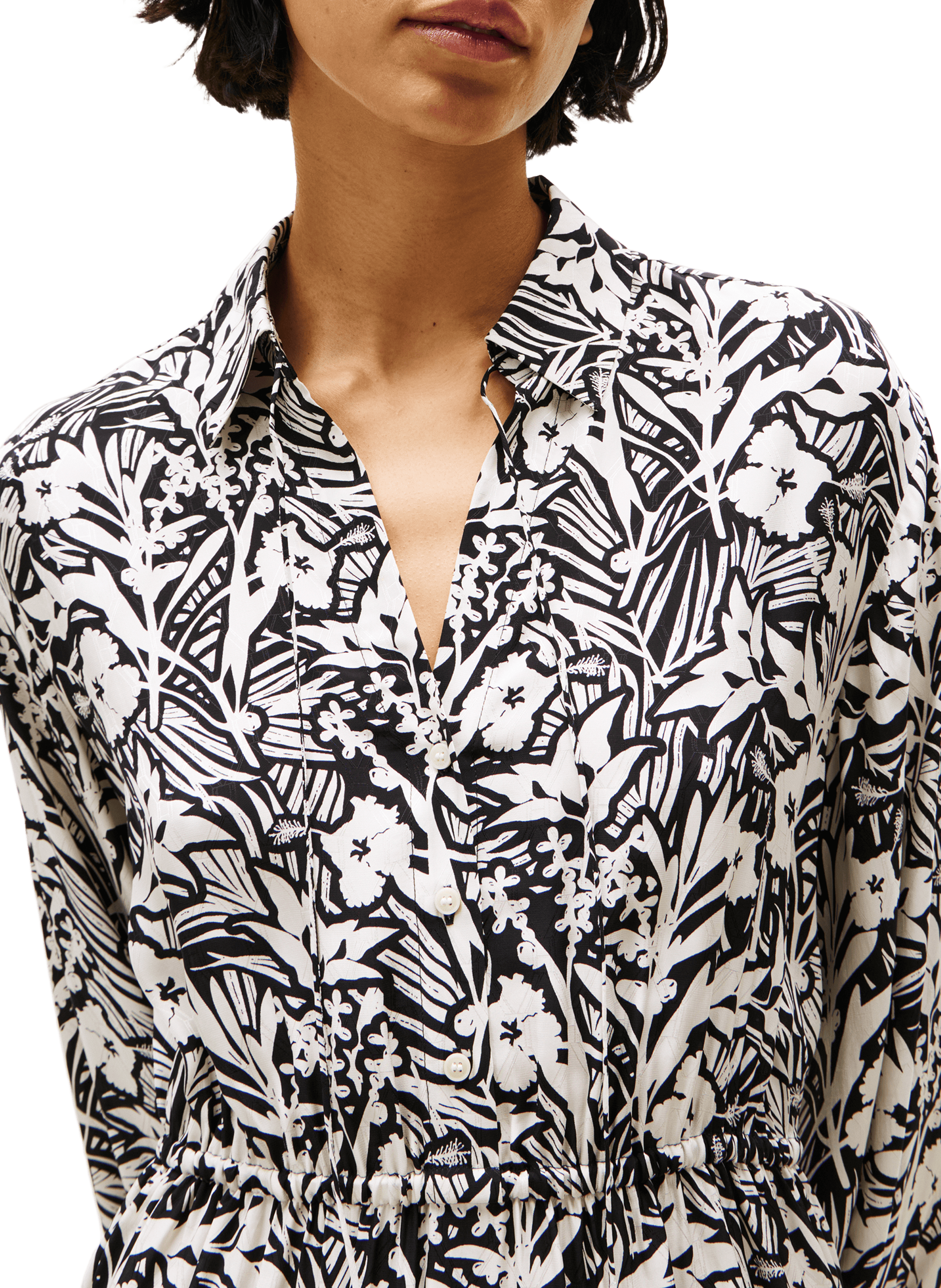 Printed shirt dress TOMMY HILFIGER Multicolour