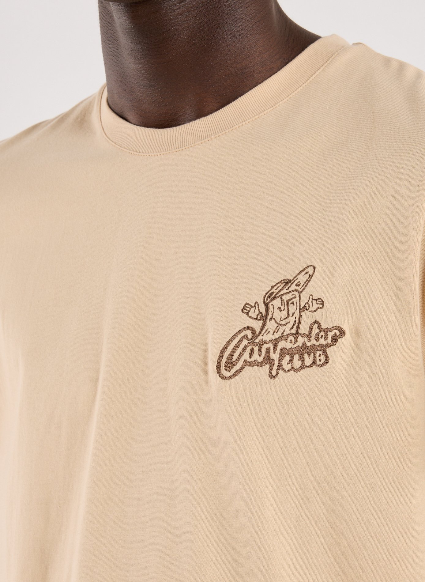 Classic Cotton T-Shirt FAGUO Beige