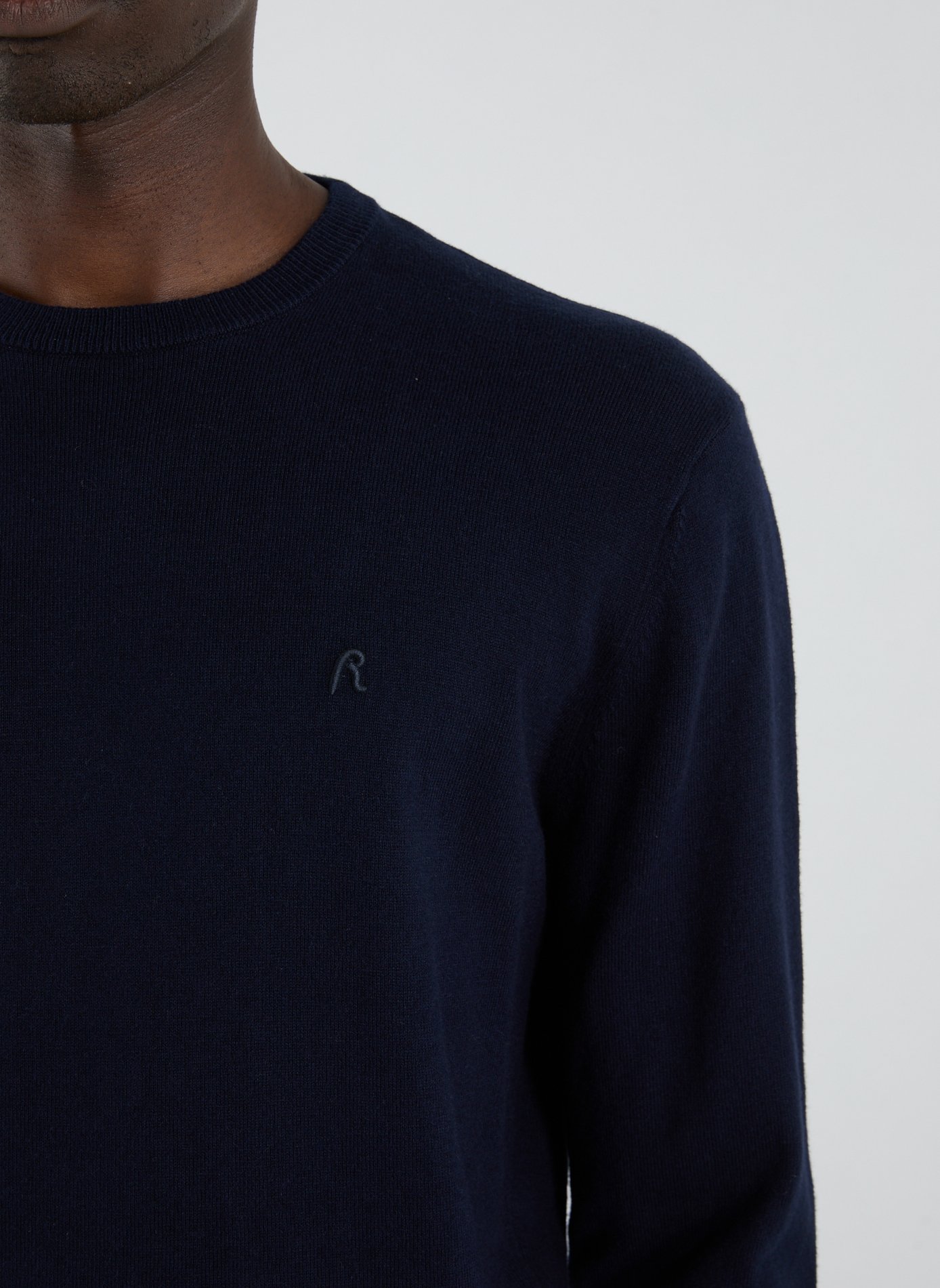 Pull en coton et cachemire  REPLAY Bleu