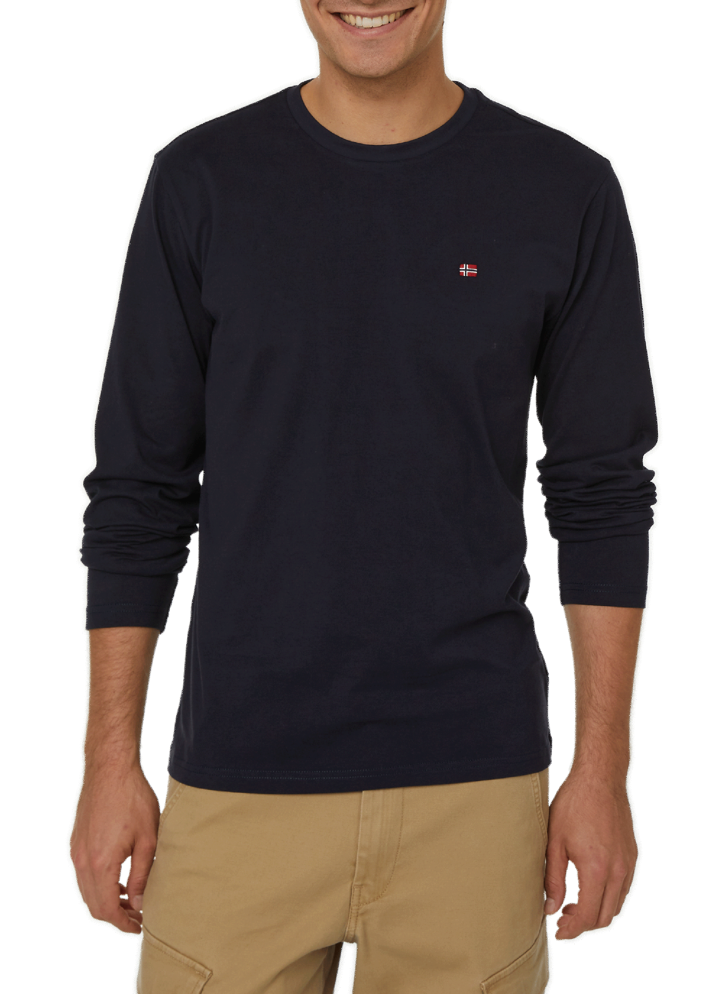 NAPAPIJRI T-shirt manches longues en coton Bleu