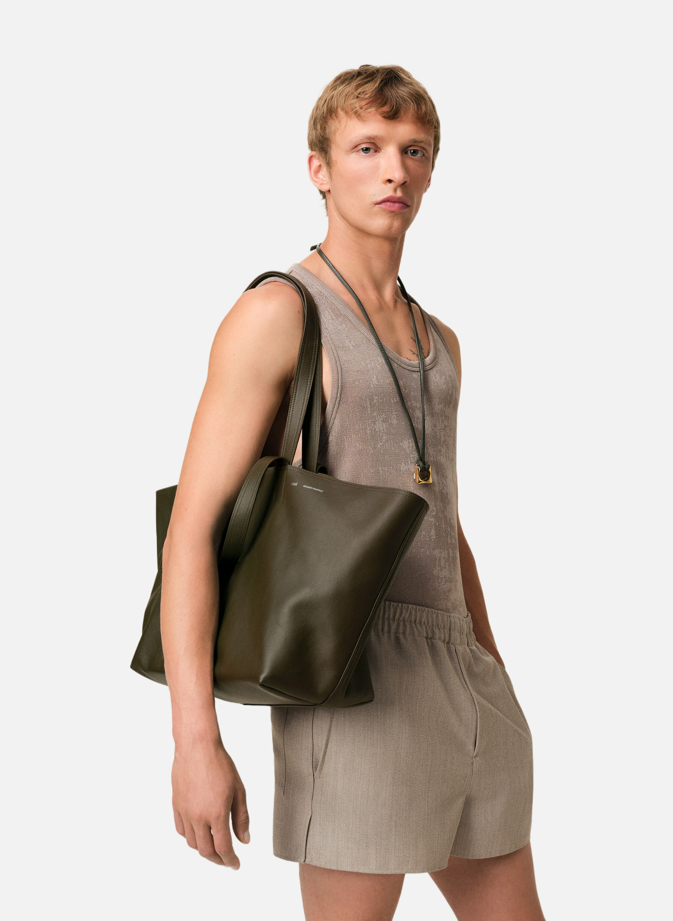 Cabas midi unisexe Vert