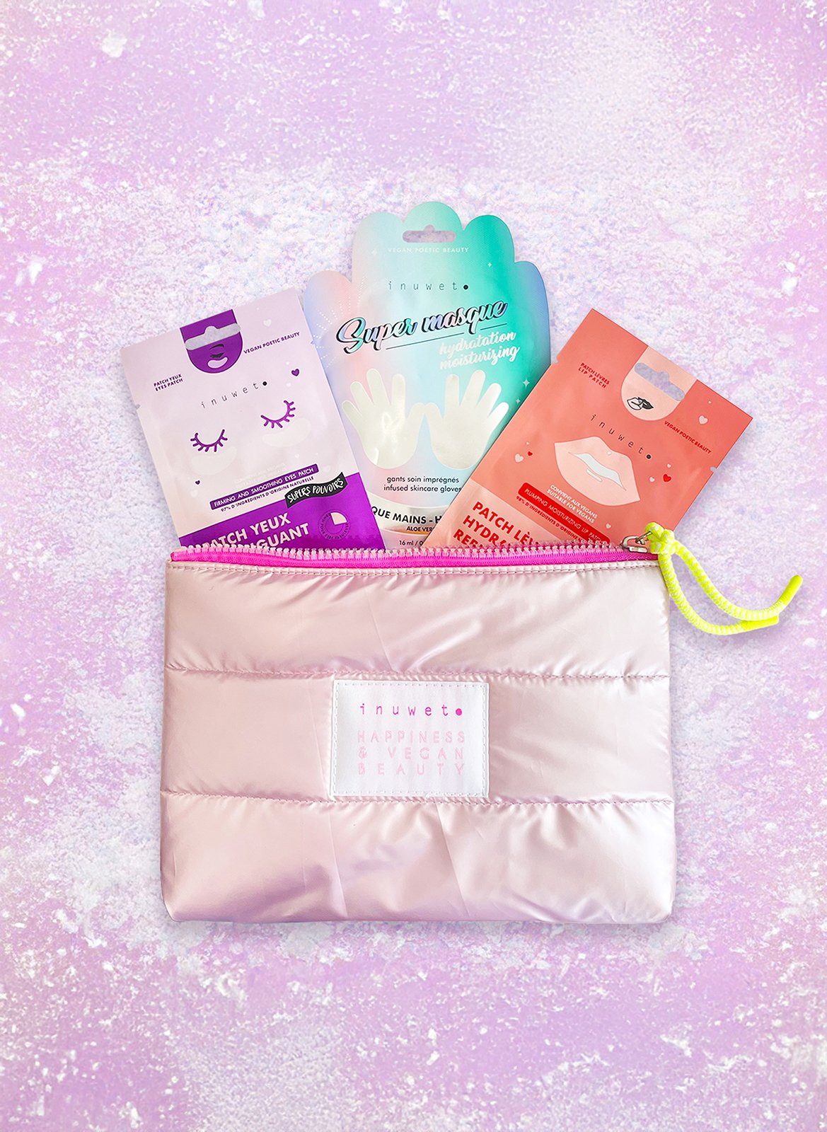 Ibiza Wallet - Patchs Yeux & Lèvres - Masque Mains Hydratant INUWET No color