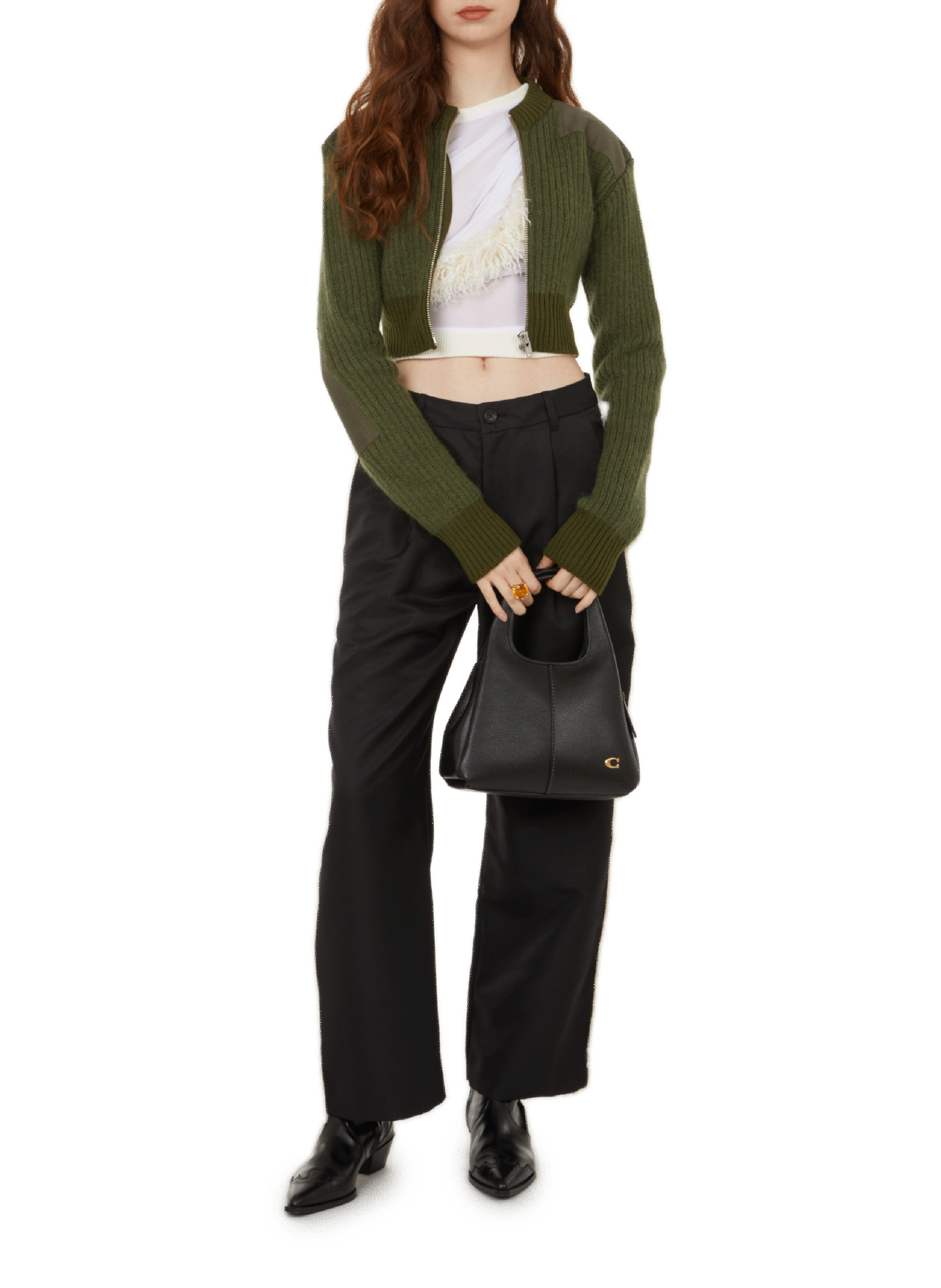 Lana leather handbag COACH Black