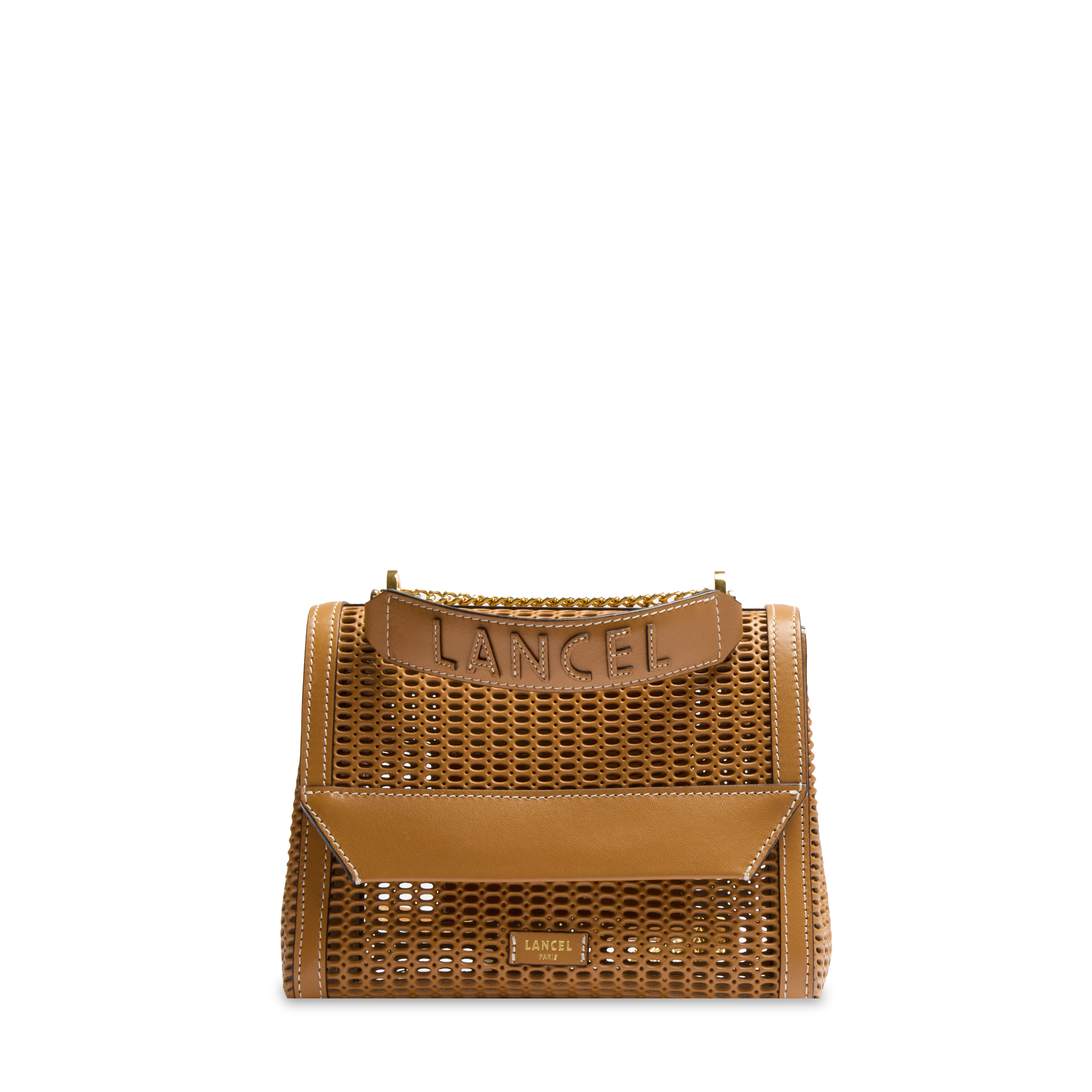 Sac rabat m ninon de lancel en cuir LANCEL Marron