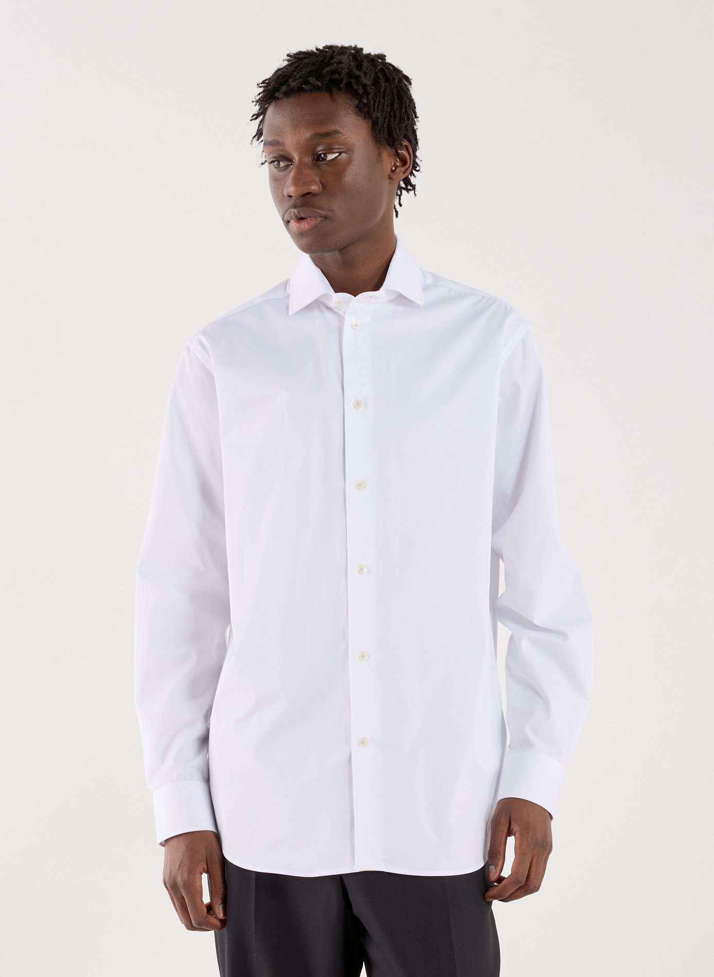 AU PRINTEMPS PARIS Chemise col classique en coton Blanc