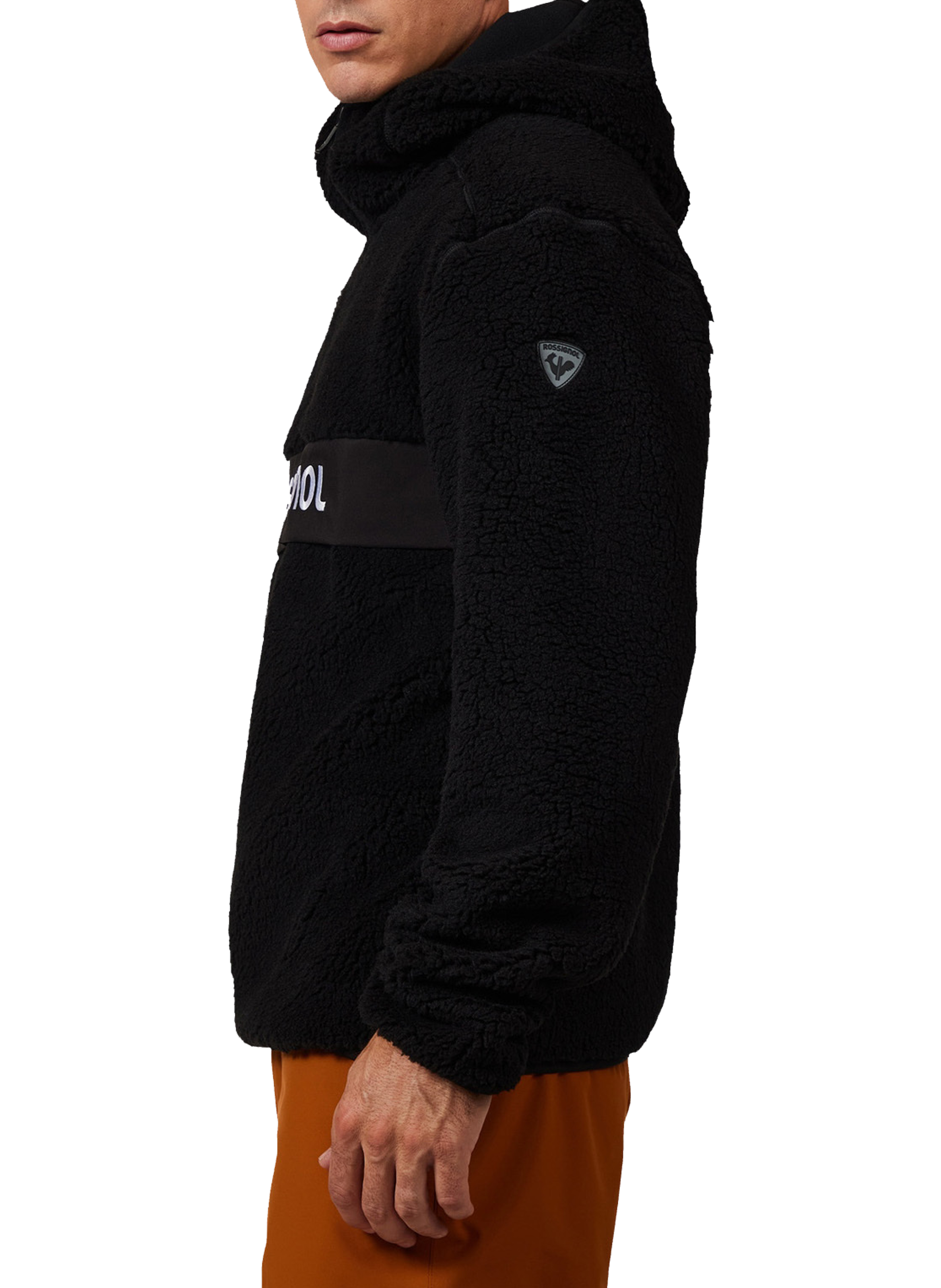 Polaire anorak shearling à capuche ROSSIGNOL Noir