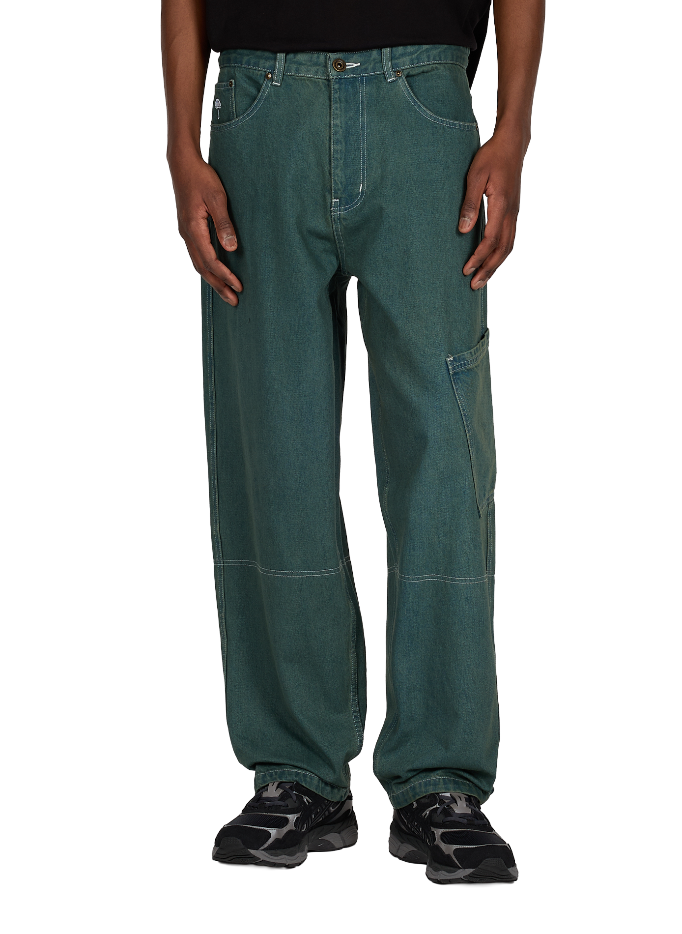 Jean ample en coton HELAS CAPS Vert