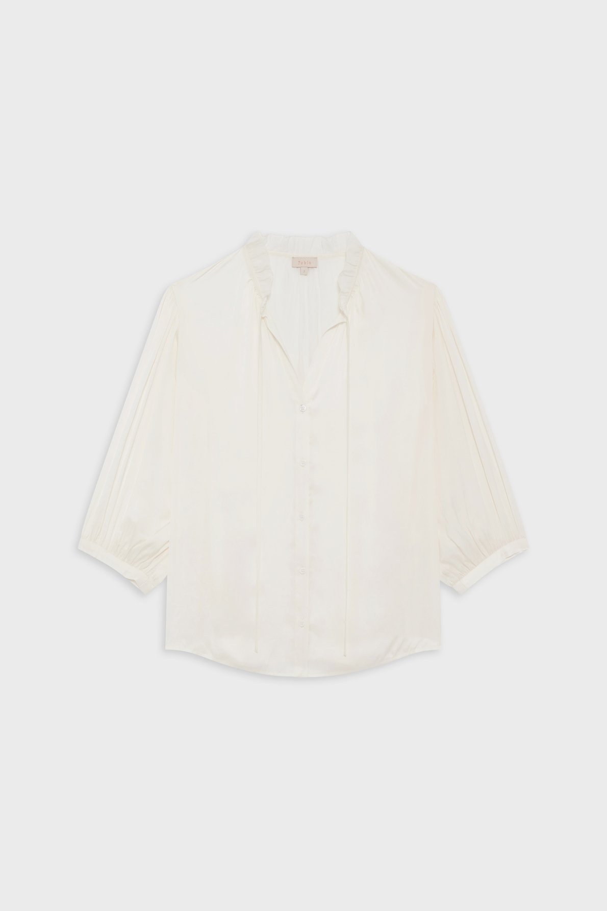 Chemise satinée - carole PABLO Beige