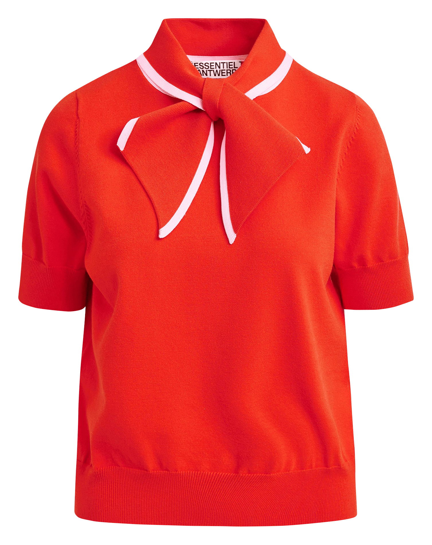 Polo col noué Jonda ESSENTIEL ANTWERP Rouge