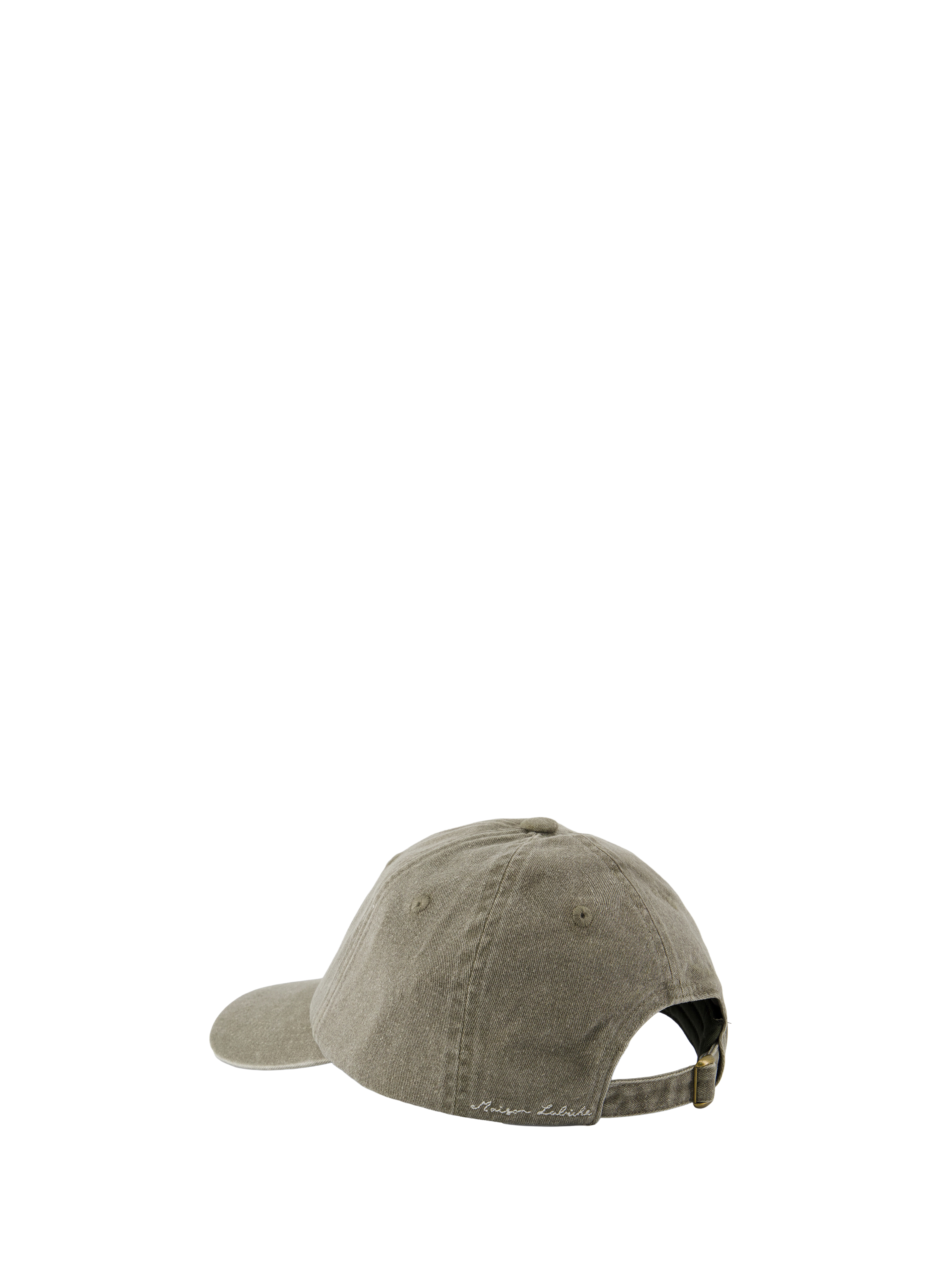 Embroidered Love Cotton Cap MAISON LABICHE Brown