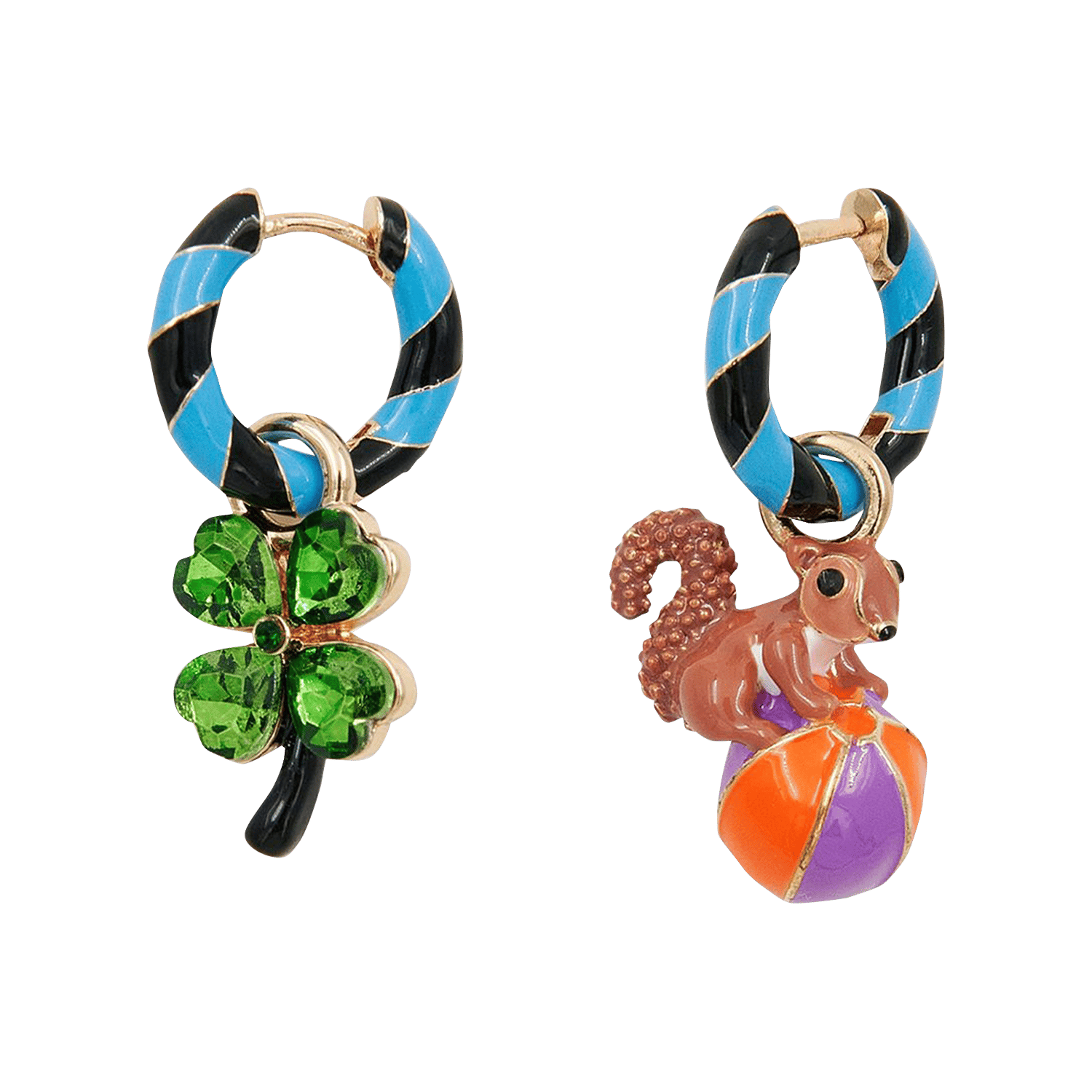 Boucles d'oreilles pendantes Jover ESSENTIEL ANTWERP Bleu