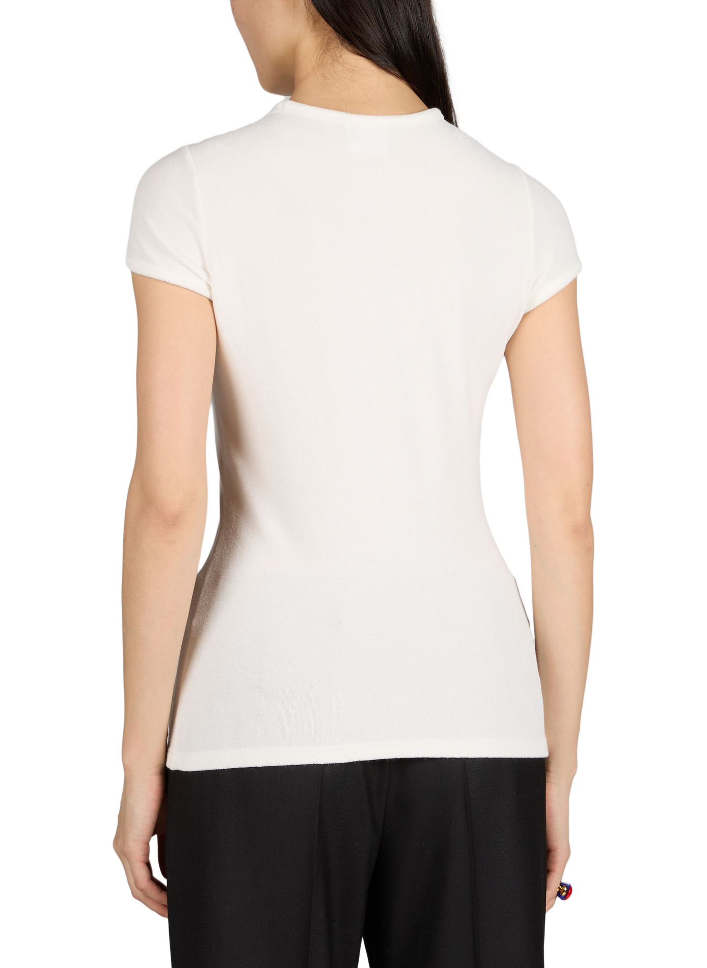 T-shirt Baby Spongy à col rond COURRÈGES Blanc