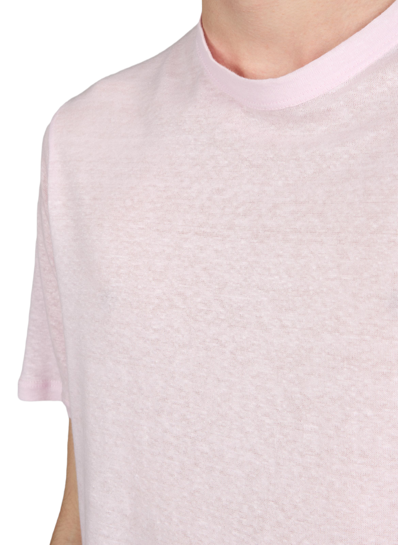 T-shirt droit en lin  OFFICINE GENERALE Rose