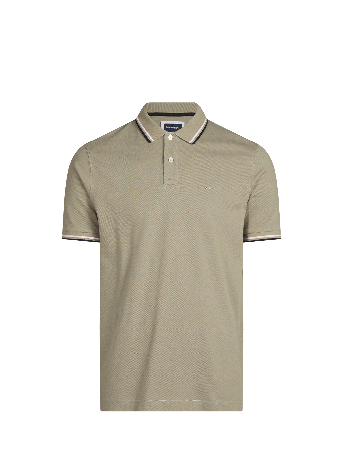 Polo manches courtes en coton EDEN PARK Beige