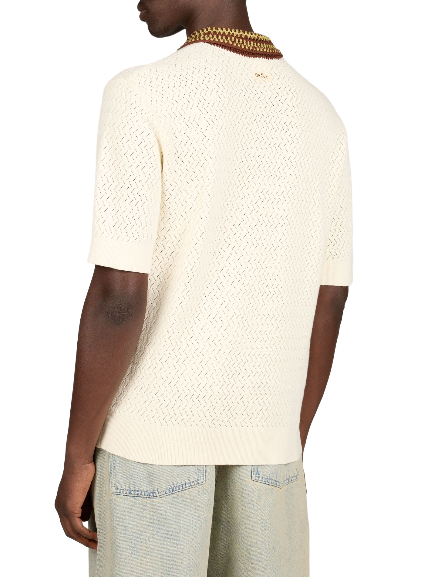 Polo manches courtes en coton DROLE DE MONSIEUR Beige