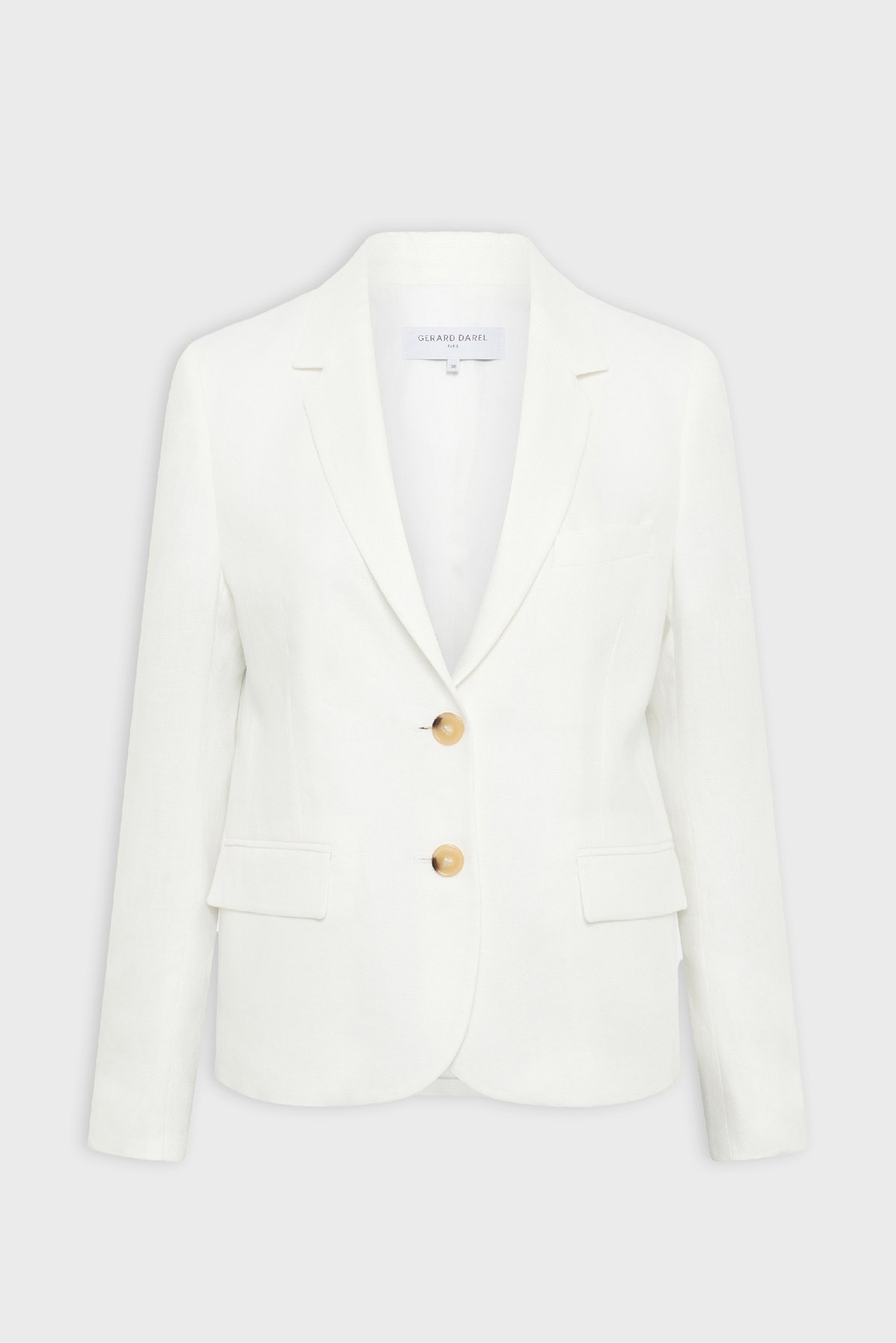 Veste de tailleur en lin - terya GERARD DAREL Beige