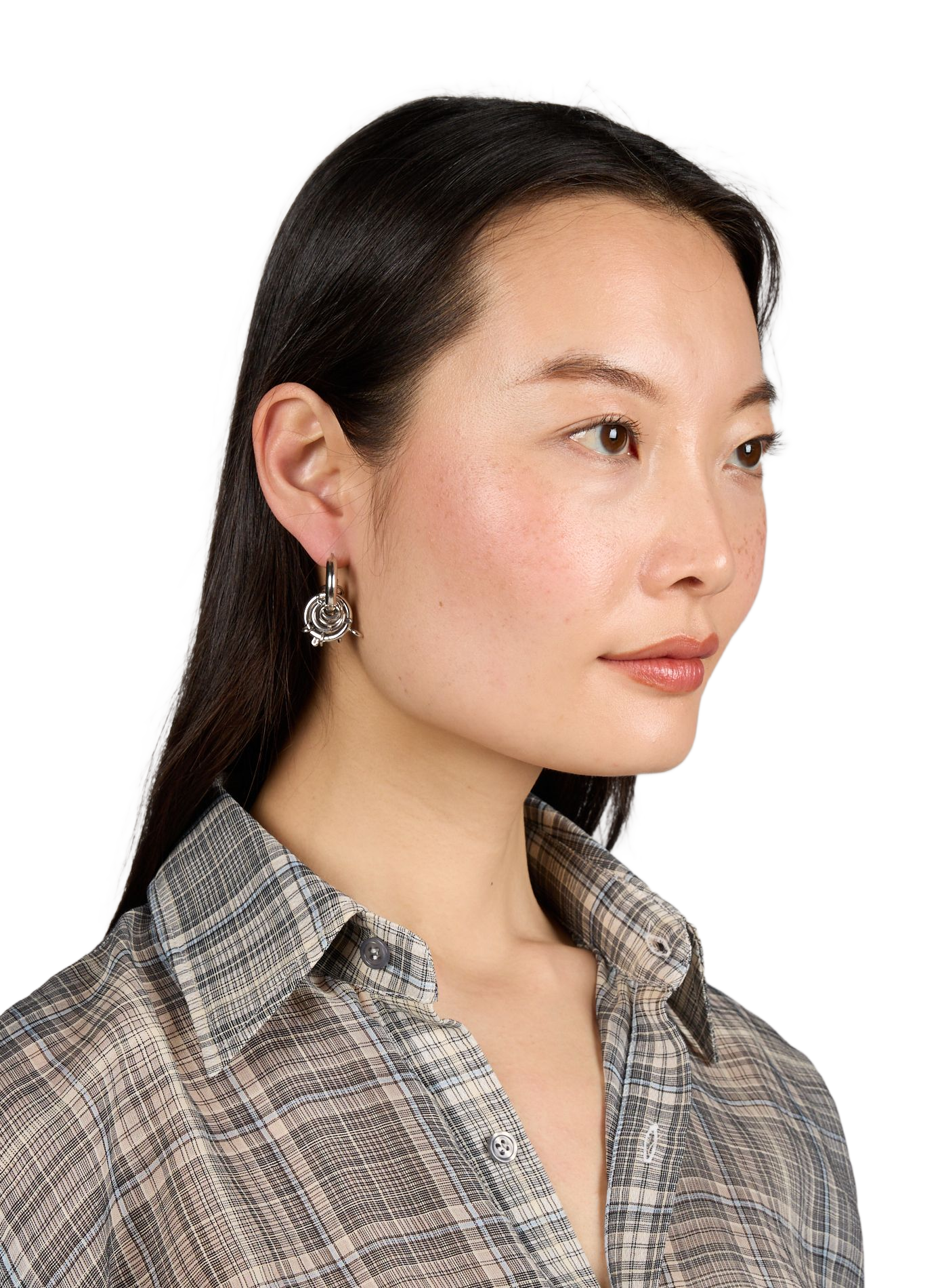 Jay brass earrings JUSTINE CLENQUET Silver