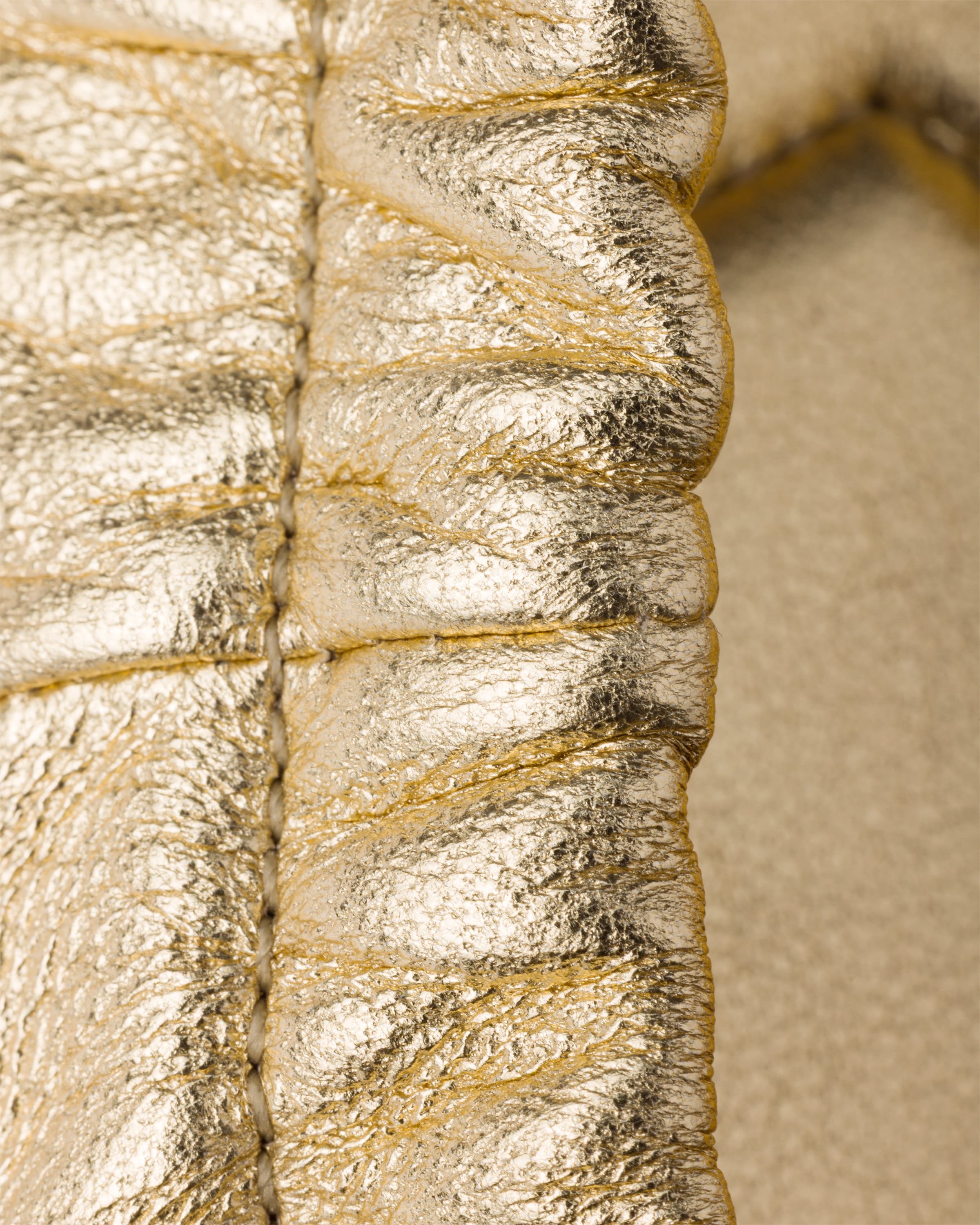 Ballerines en cuir nappa mordoré avec nœud PRADA Argent