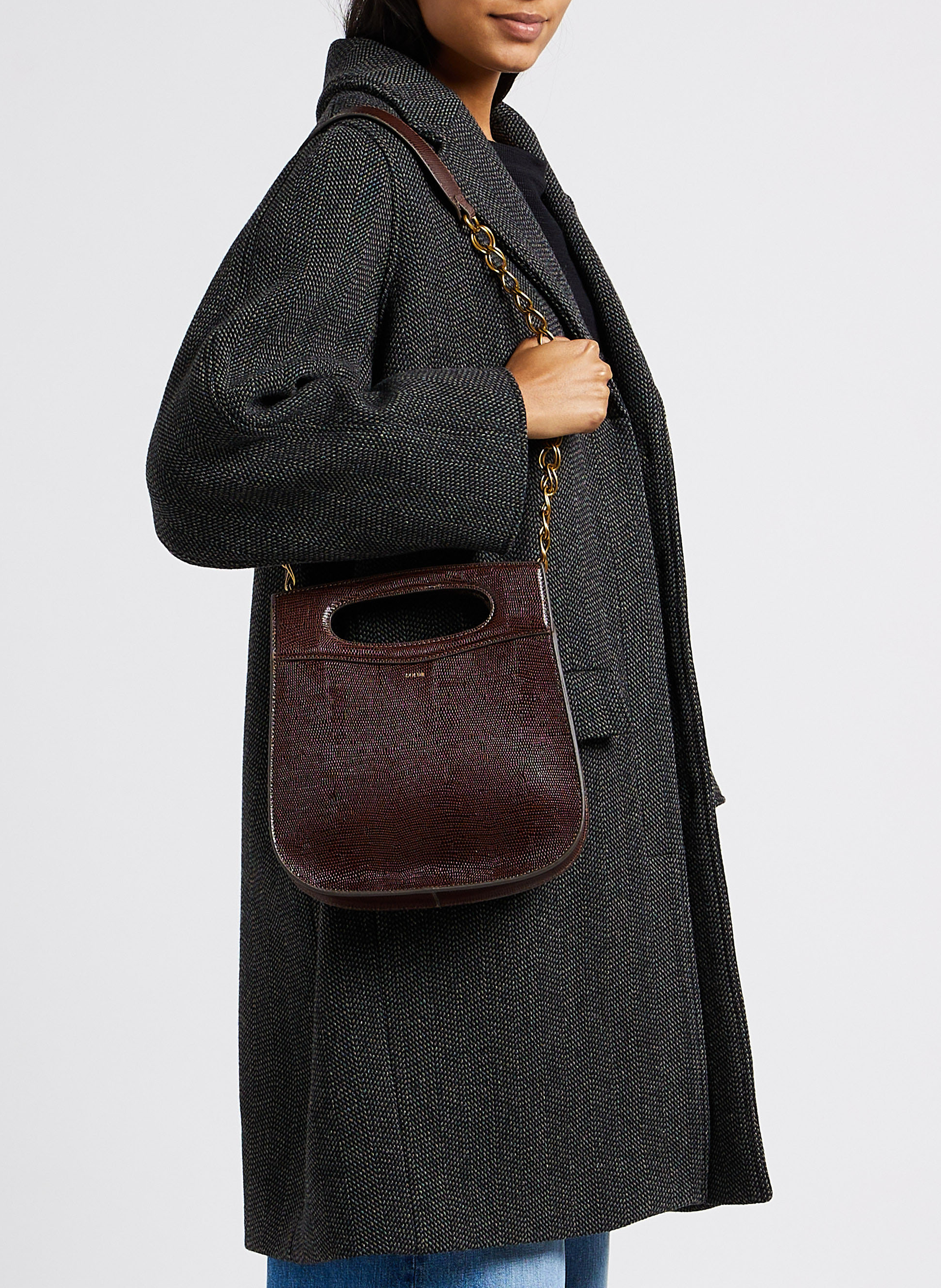 Sac bandoulière en cuir cheri SOEUR Marron