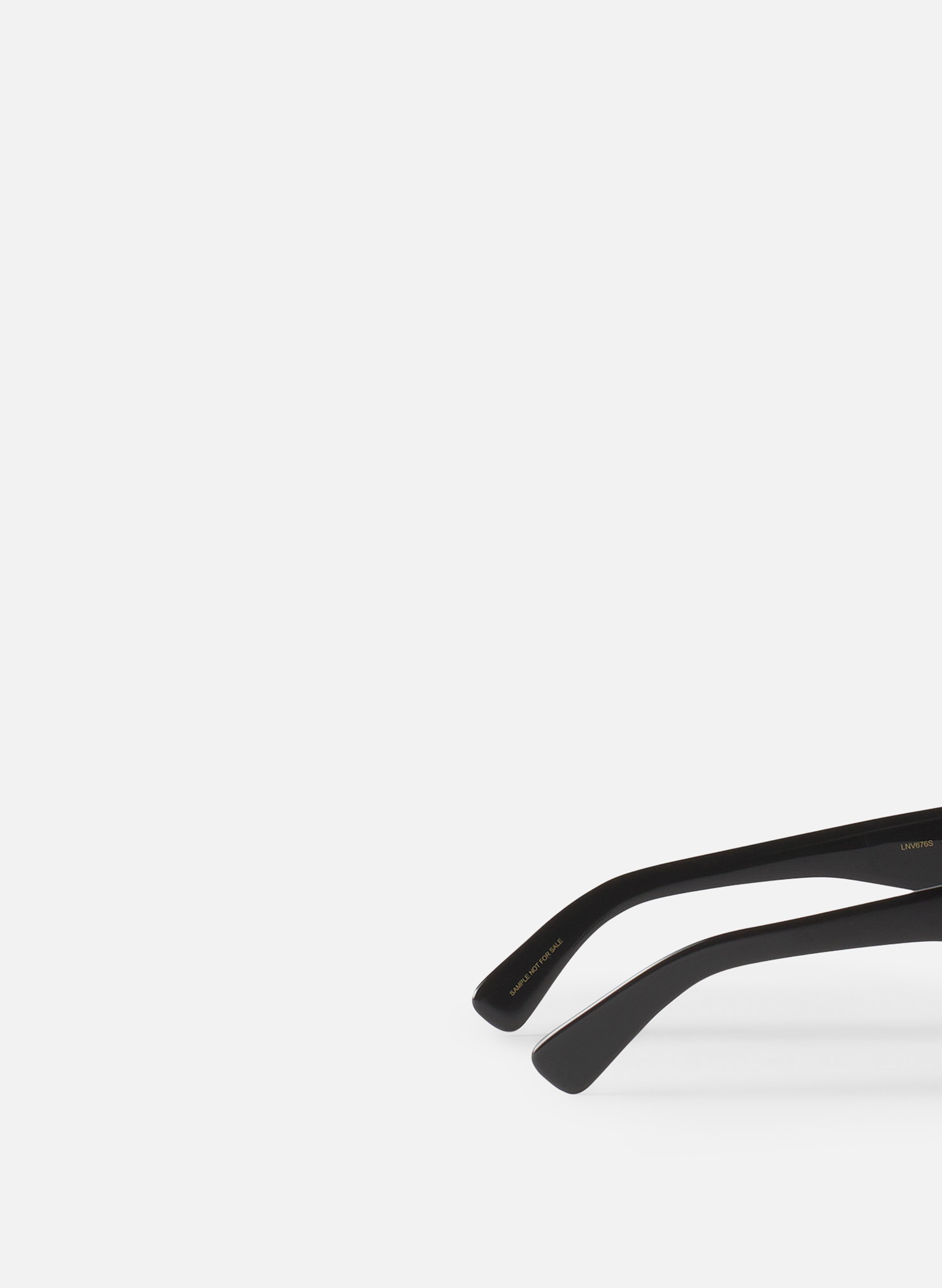Lunettes maxi rectangle lanvin signature LANVIN Noir
