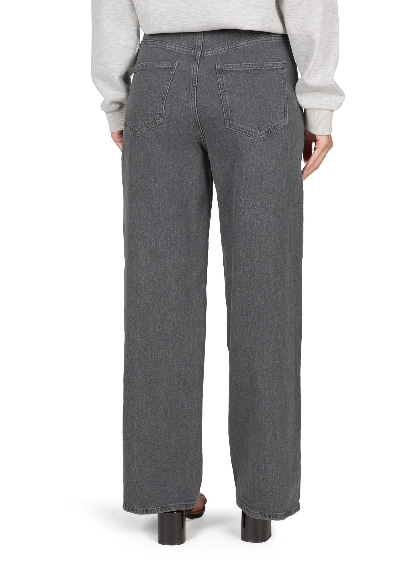Straight cotton jeans VILA Blue