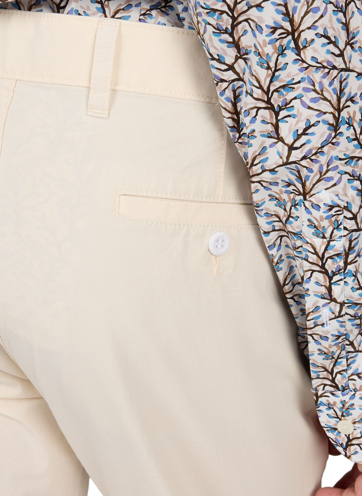 Pantalon droit en coton mélangé DOCKERS Blanc